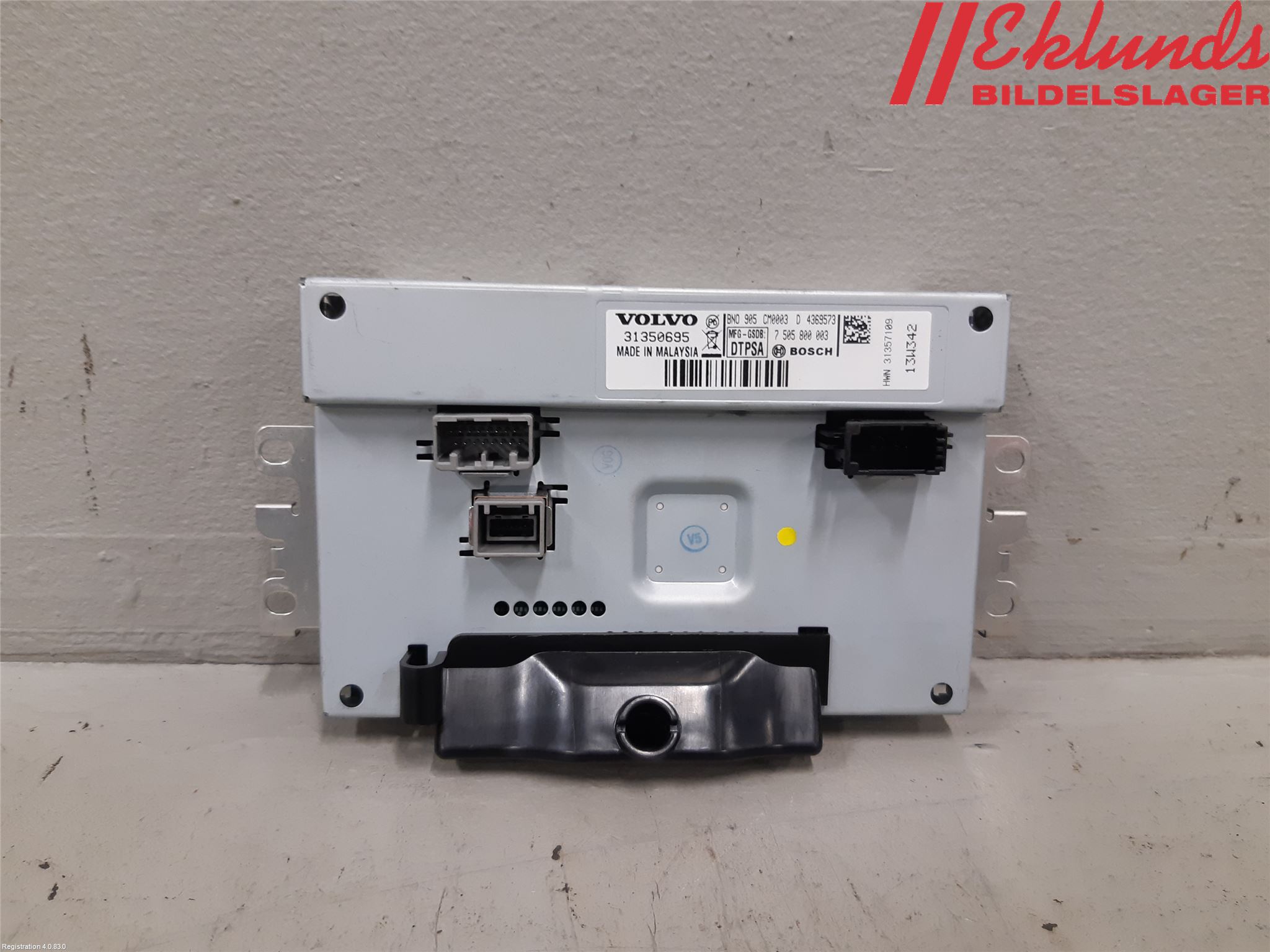 Volvo V70 14-16 Multifunktionsdisplay
