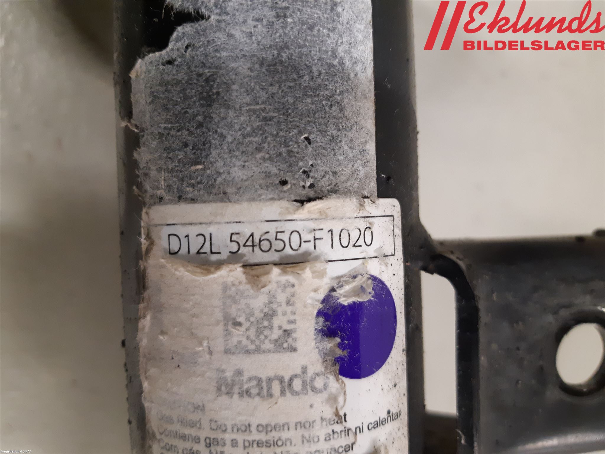 Kia SPORTAGE (QL) 16-21 Fjäderben Fram Vänster