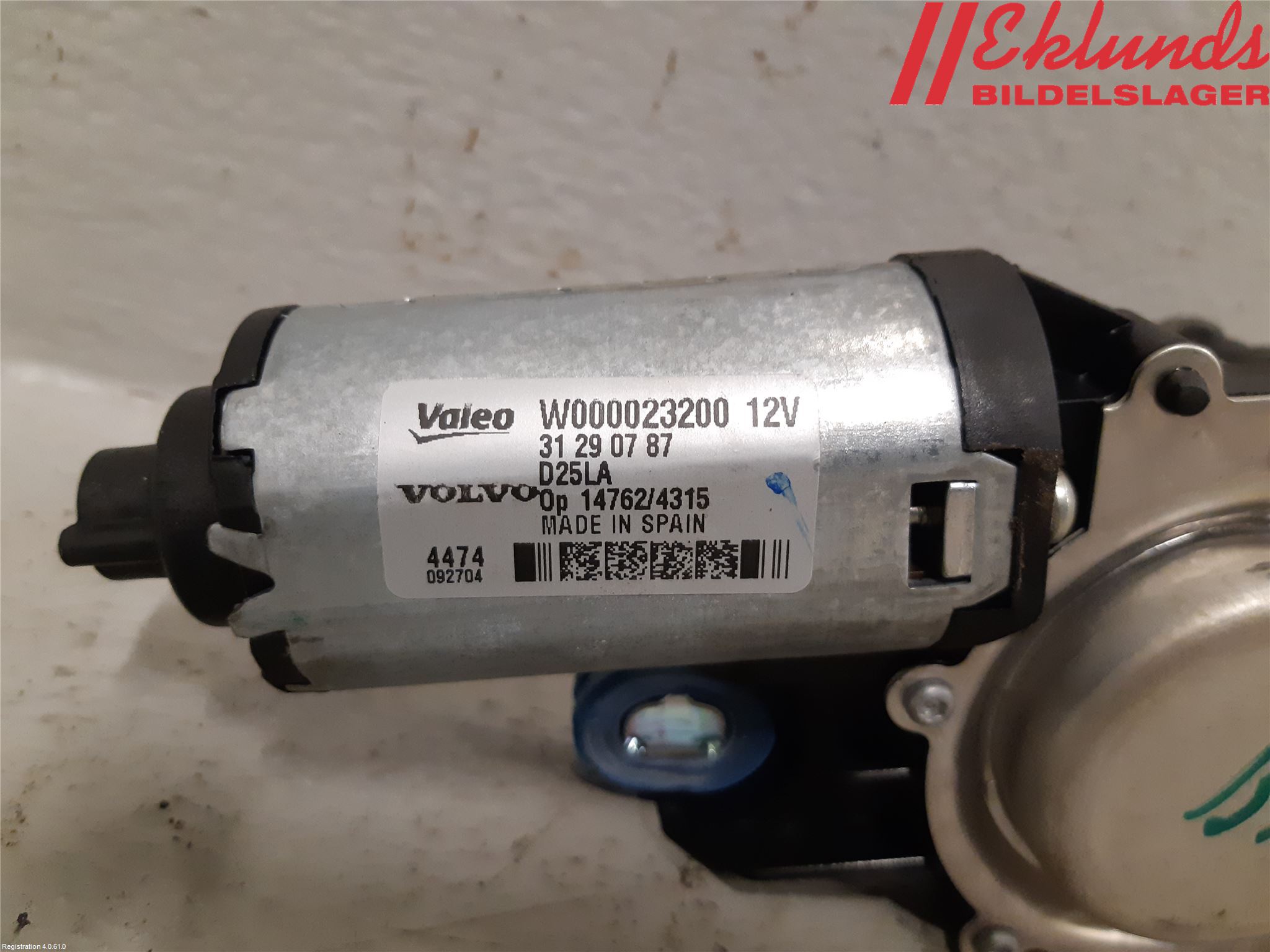 Volvo XC70 14-16 Torkarmotor Baklucka