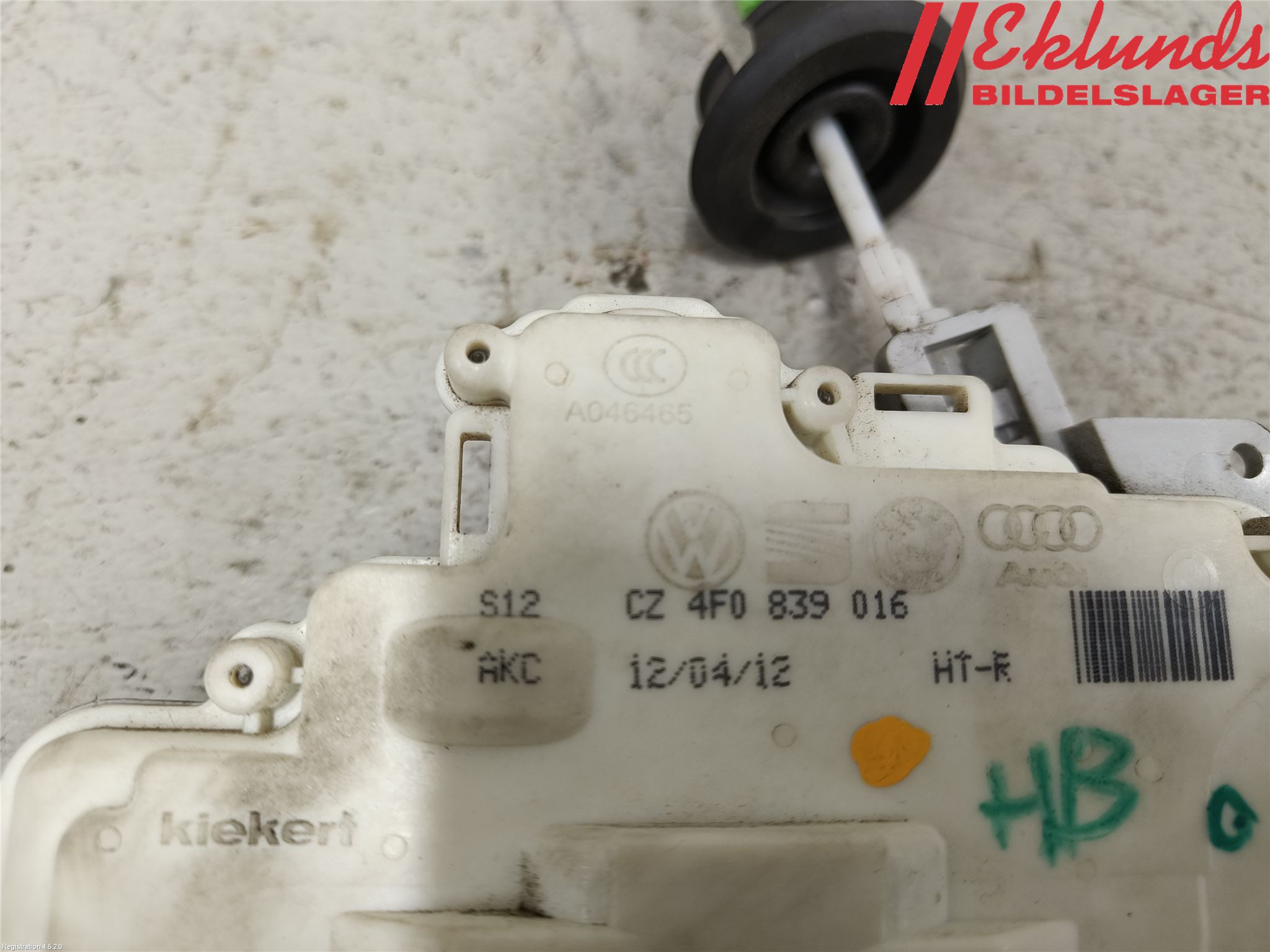 Audi A3/S3 05-13 Låskista-Dörrlås