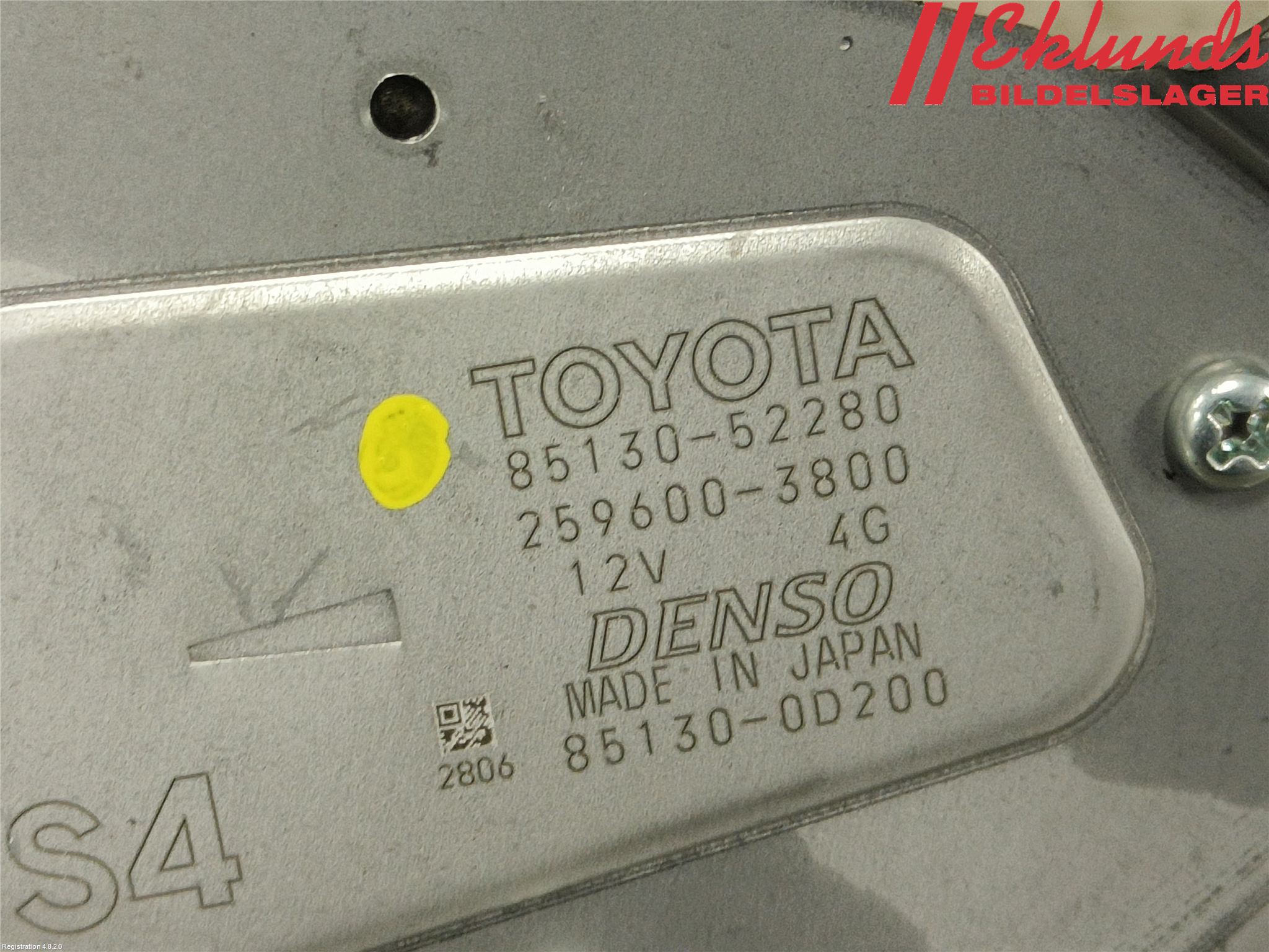 Toyota YARIS CROSS XP21 21- Torkarmotor Baklucka