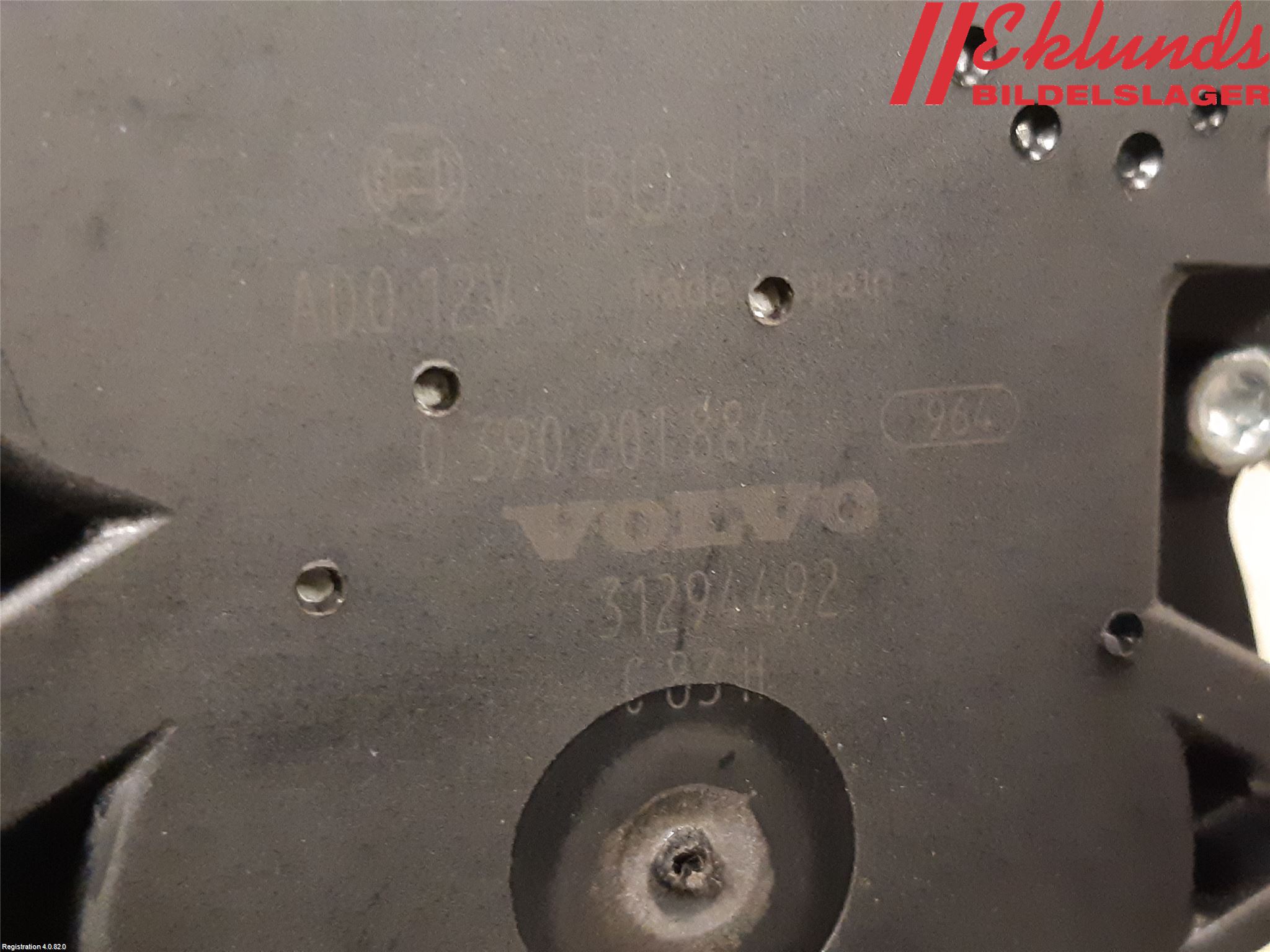 Volvo V60 11-13 Torkarmotor Baklucka