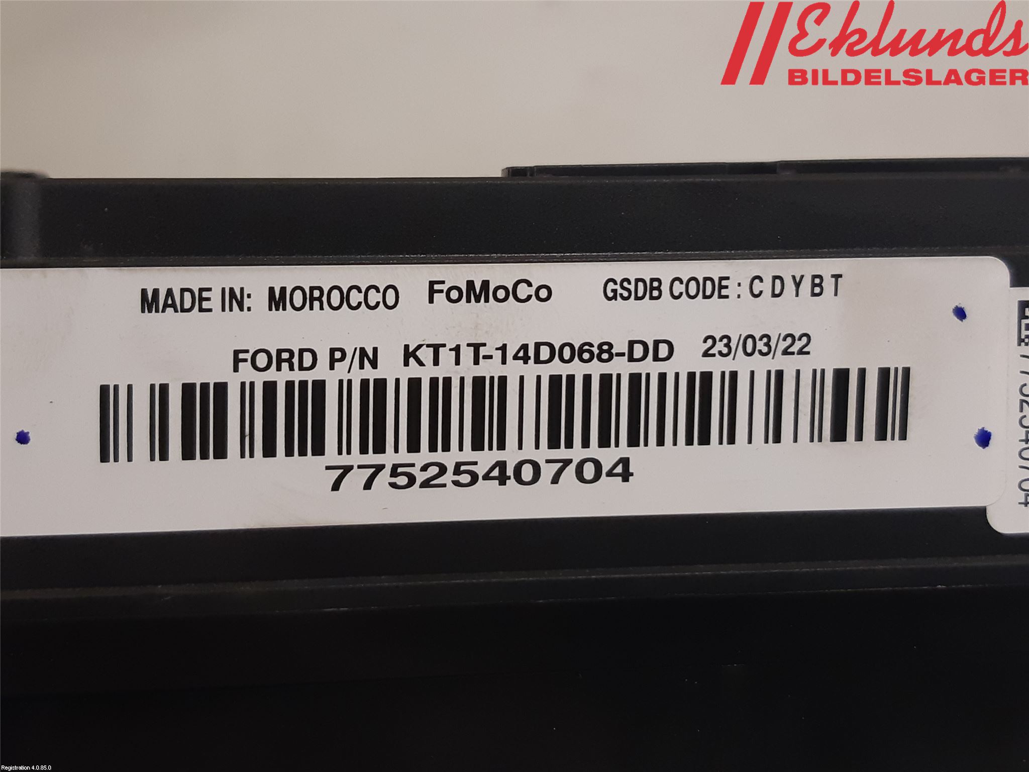 Ford TRANSIT/TOURNEO CUSTOM 13-24 Säkringsdosa-Elcentral