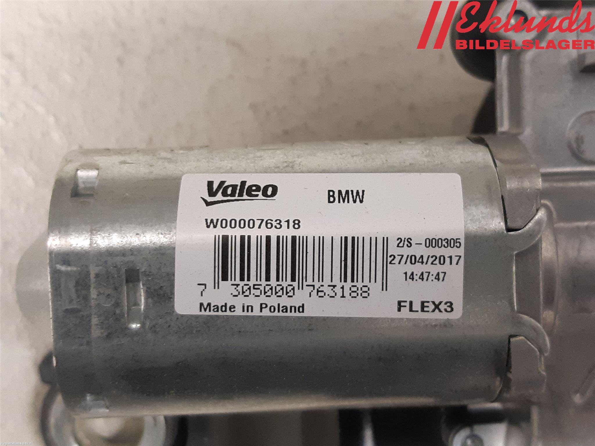 BMW 5 G30/G31/F90 17-23 Torkarmotor Baklucka