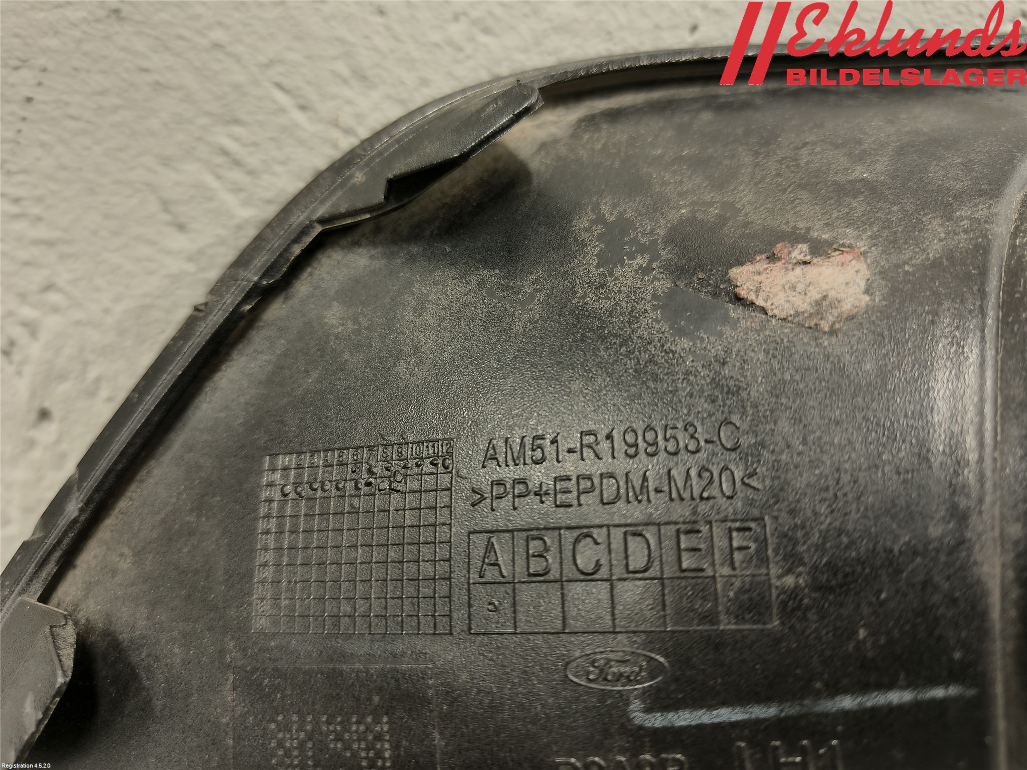 Ford GRAND C-MAX  11-14 Dimljussarg Fram