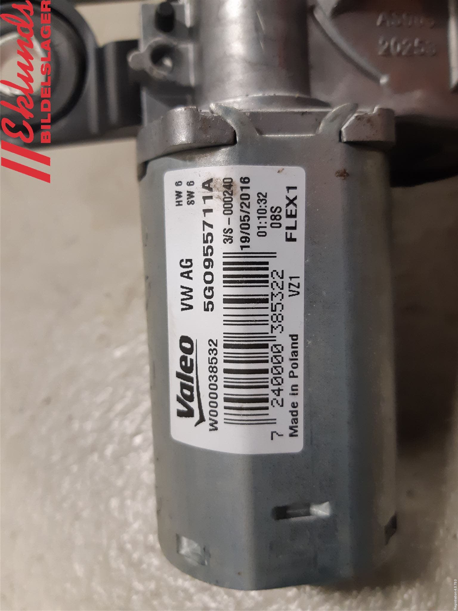 Volkswagen VW GOLF / E-GOLF VII 13-20 Torkarmotor Baklucka
