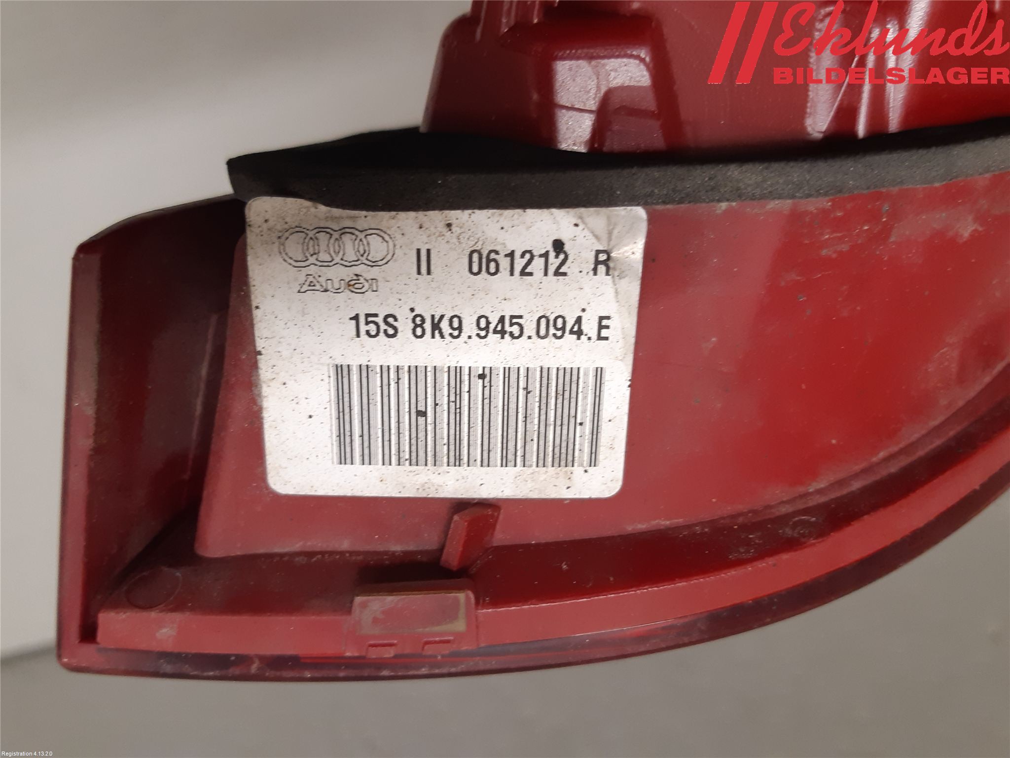 Audi A4 12-15 Bakljus Lucka Hö