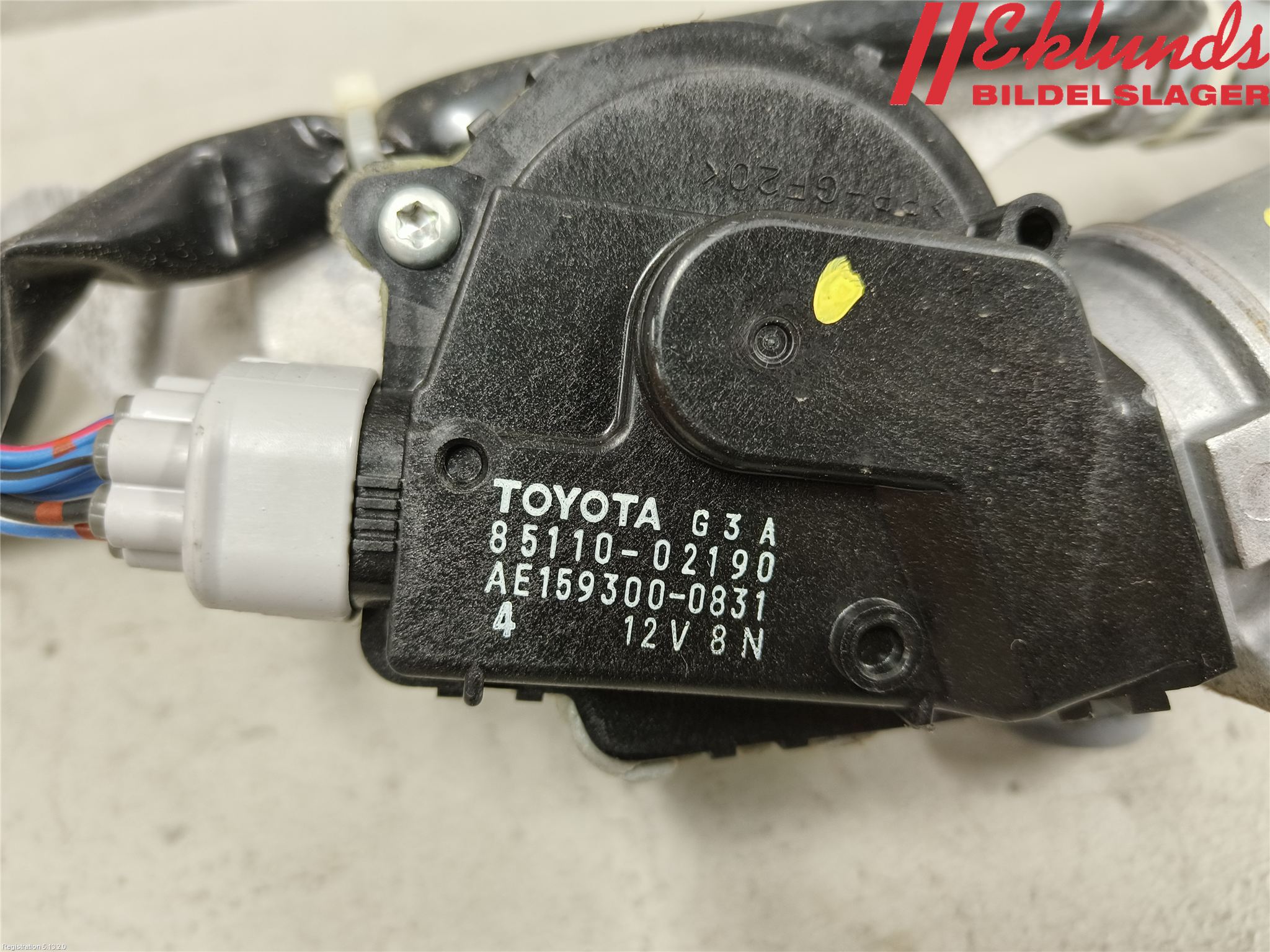 Toyota AURIS 10-12 Torkarmekanism Vindruta