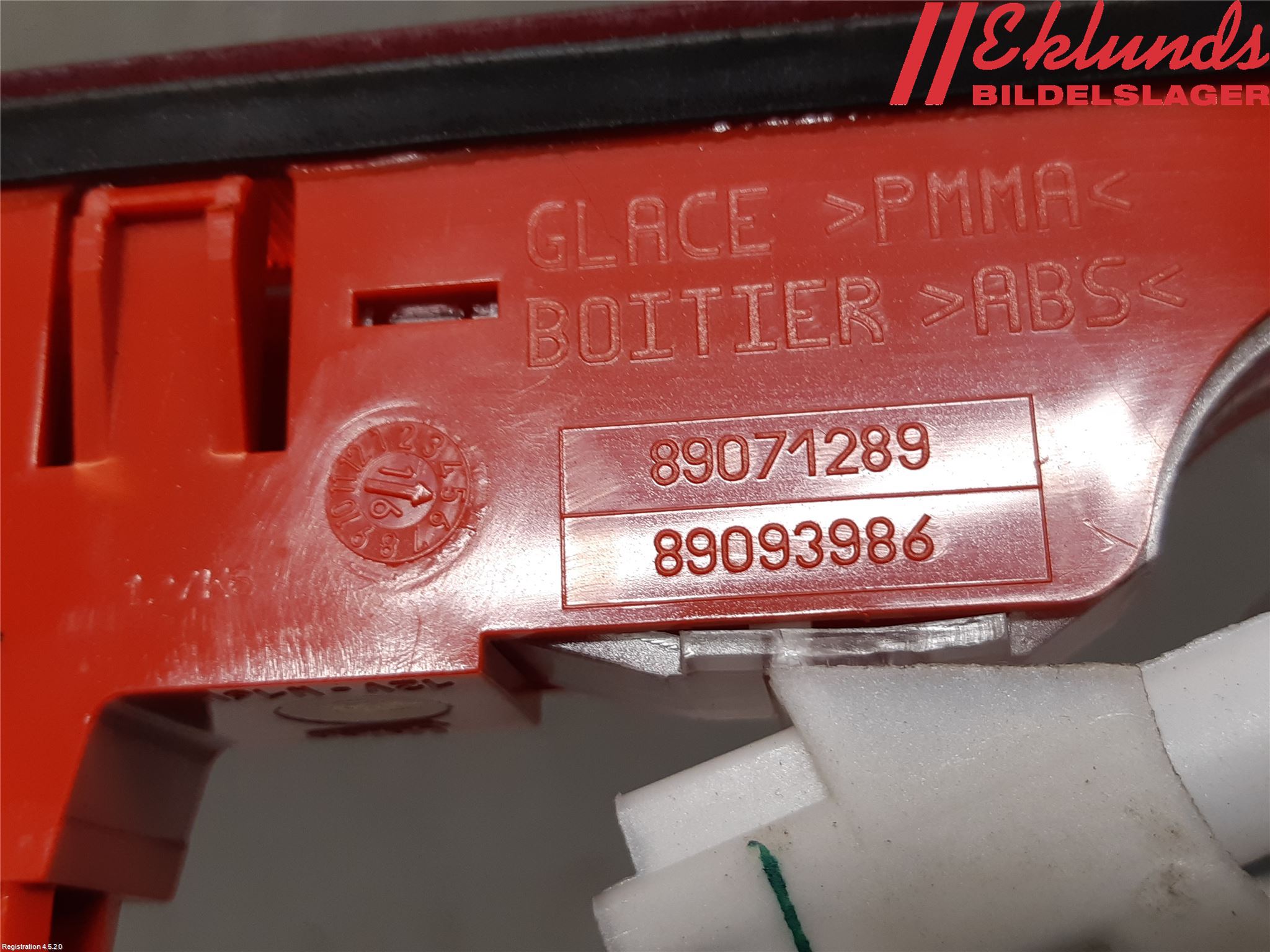 Citroen BERLINGO 08-18 Bromsljus Bakruta