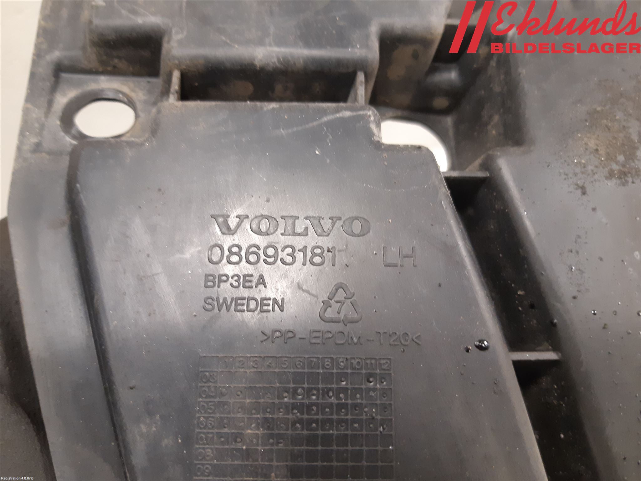 Volvo V70 05-08 Stötfångarfäste Fram Vä