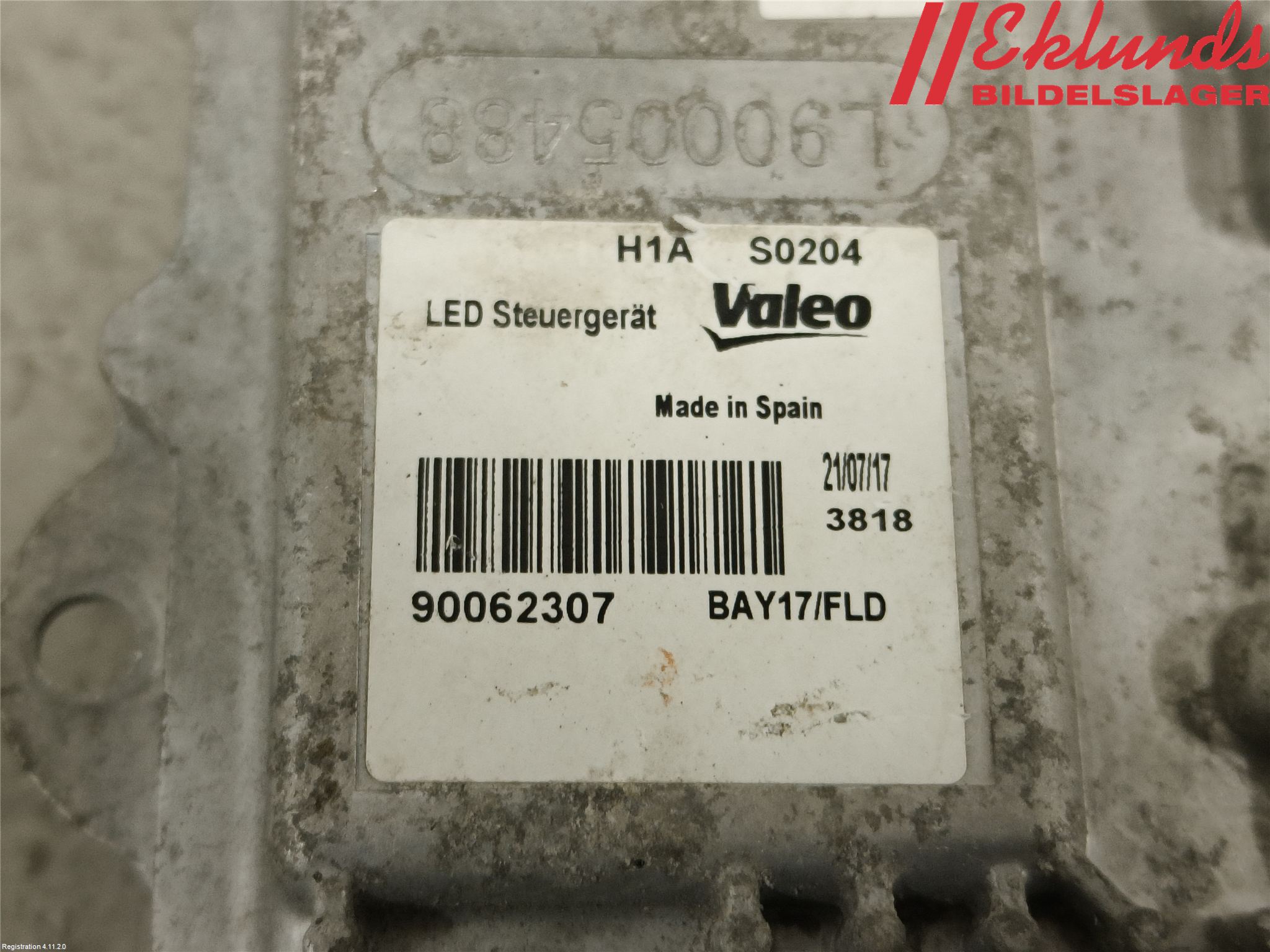 Peugeot 508 11-18 Styrenhet Strålkastare