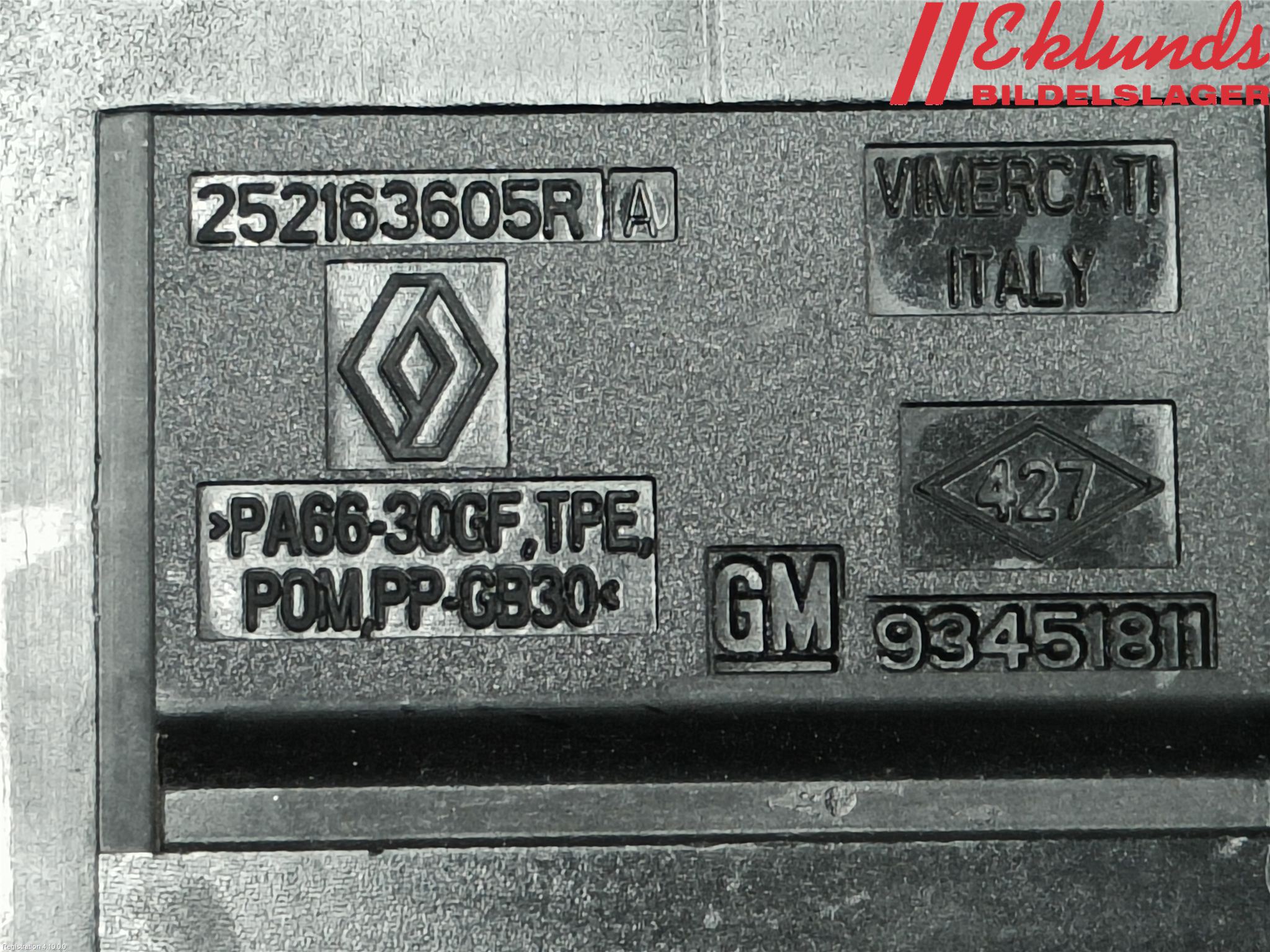 Renault TRAFIC/E-TECH 15- Centrallåskontakt Vid Lås