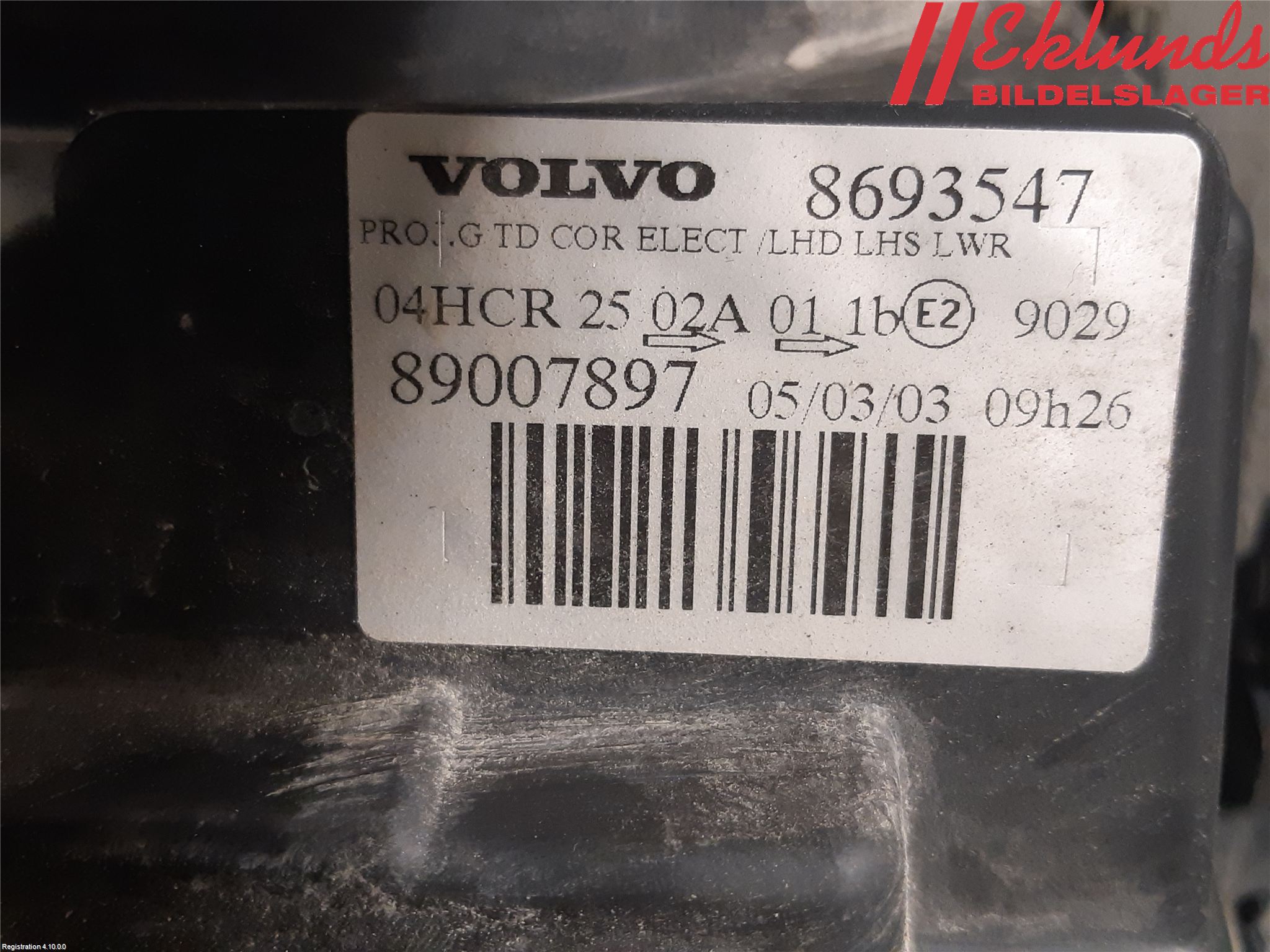 Volvo V70 00-04 Strålkastare Vänster