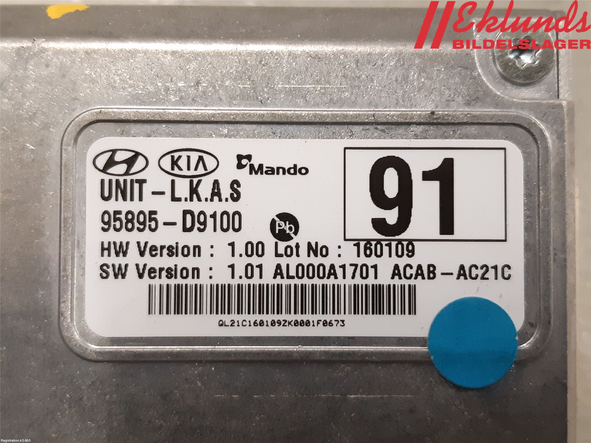 Kia SPORTAGE (QL) 16-21 Sensor Aktivt Kollisionsskydd
