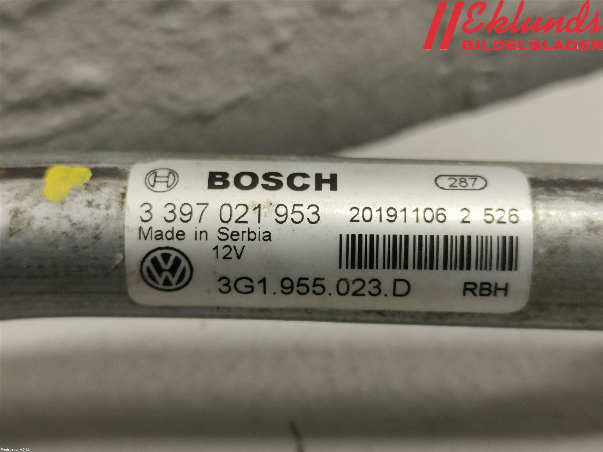 Volkswagen VW PASSAT 20-24 Torkarmekanism Vindruta