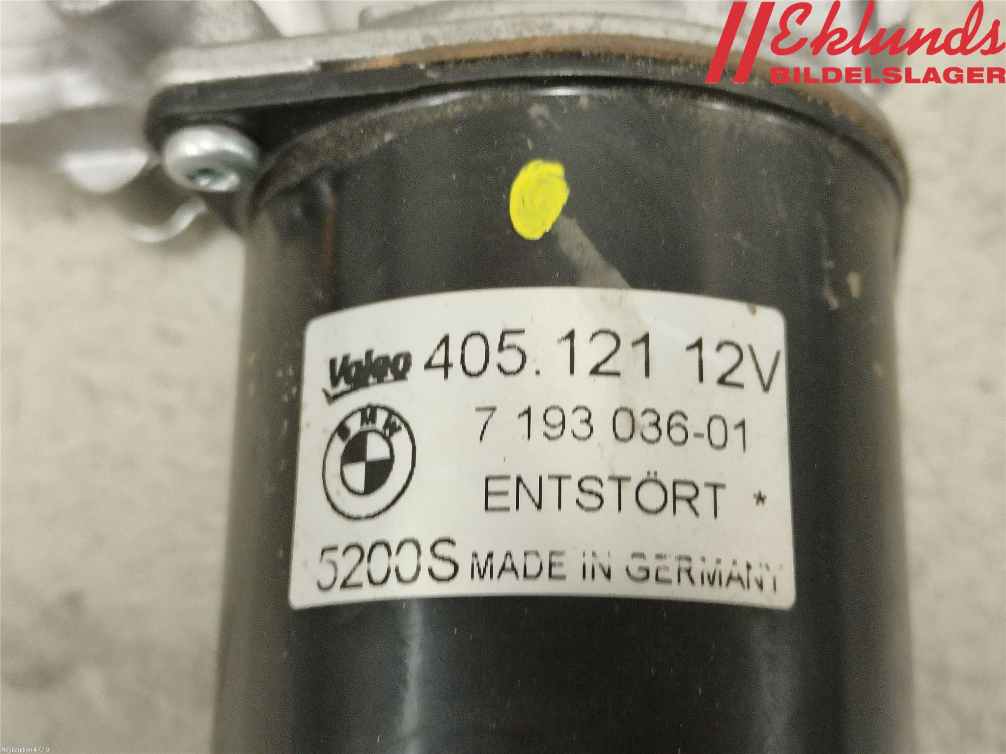 BMW 1 E87/81 5D/3D 03-11 Torkarmotor Vindruta