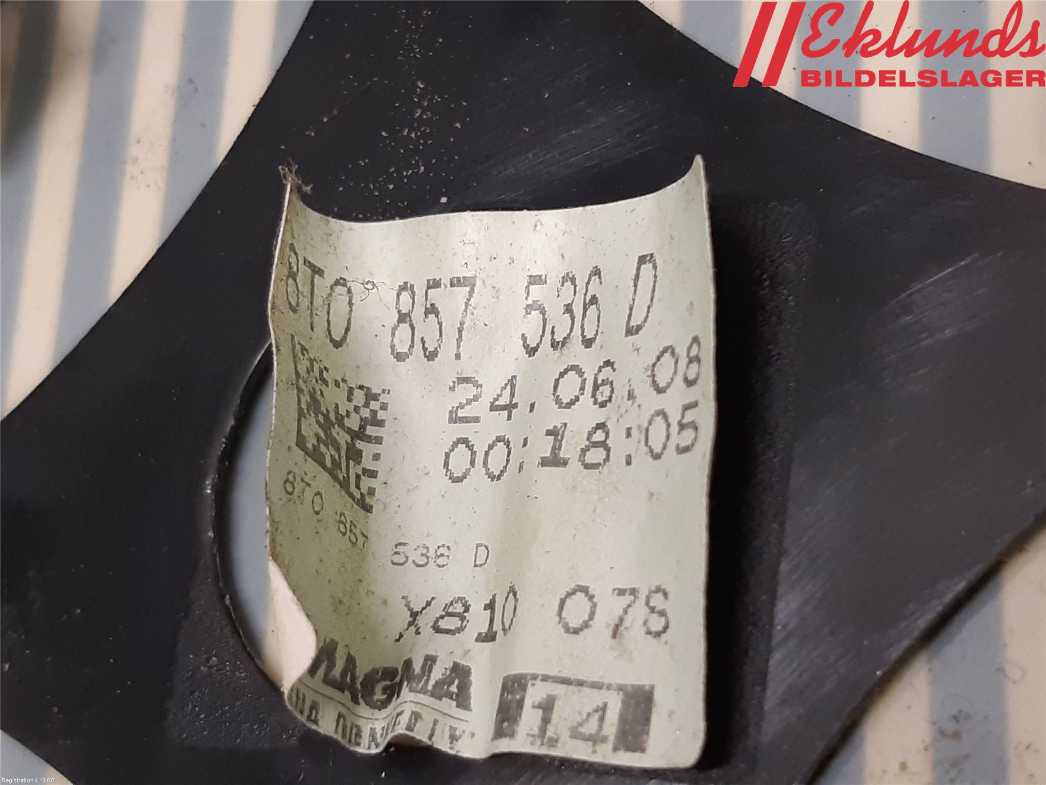 Audi A4/S4 08-11 Spegelglas Hö