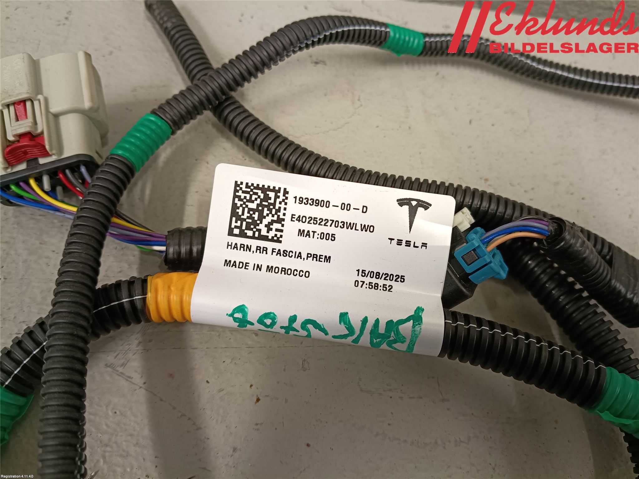 Tesla MODEL Y 21- Kabelhärva