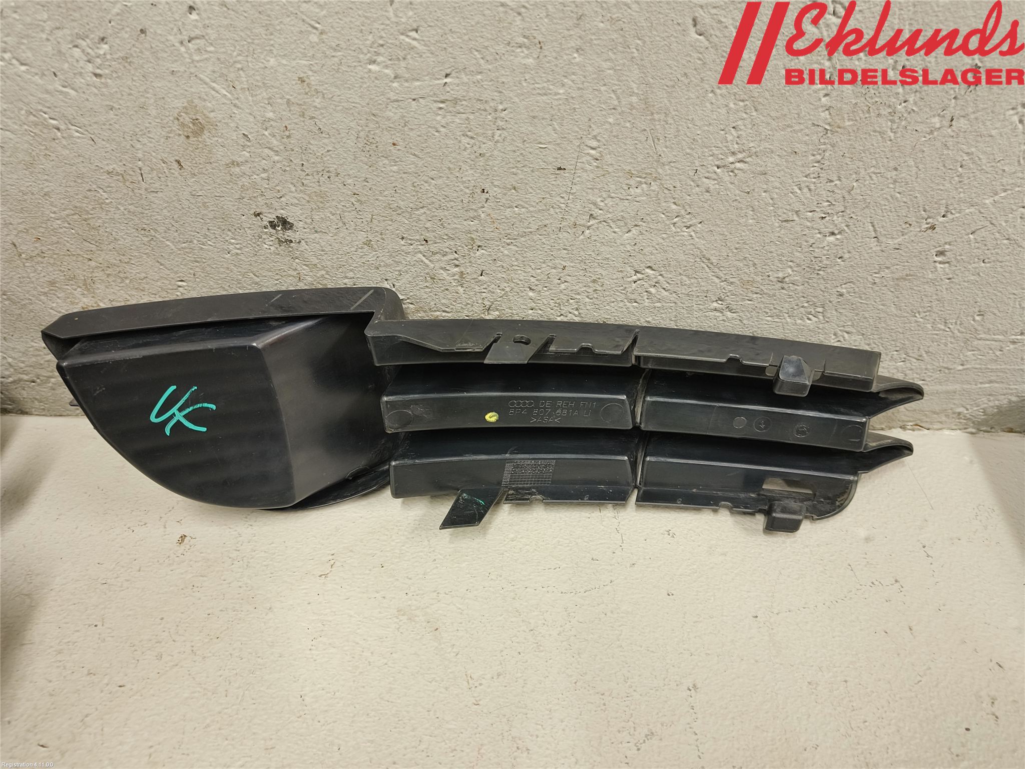 Audi A3/S3 05-13 Grilldel Vänster