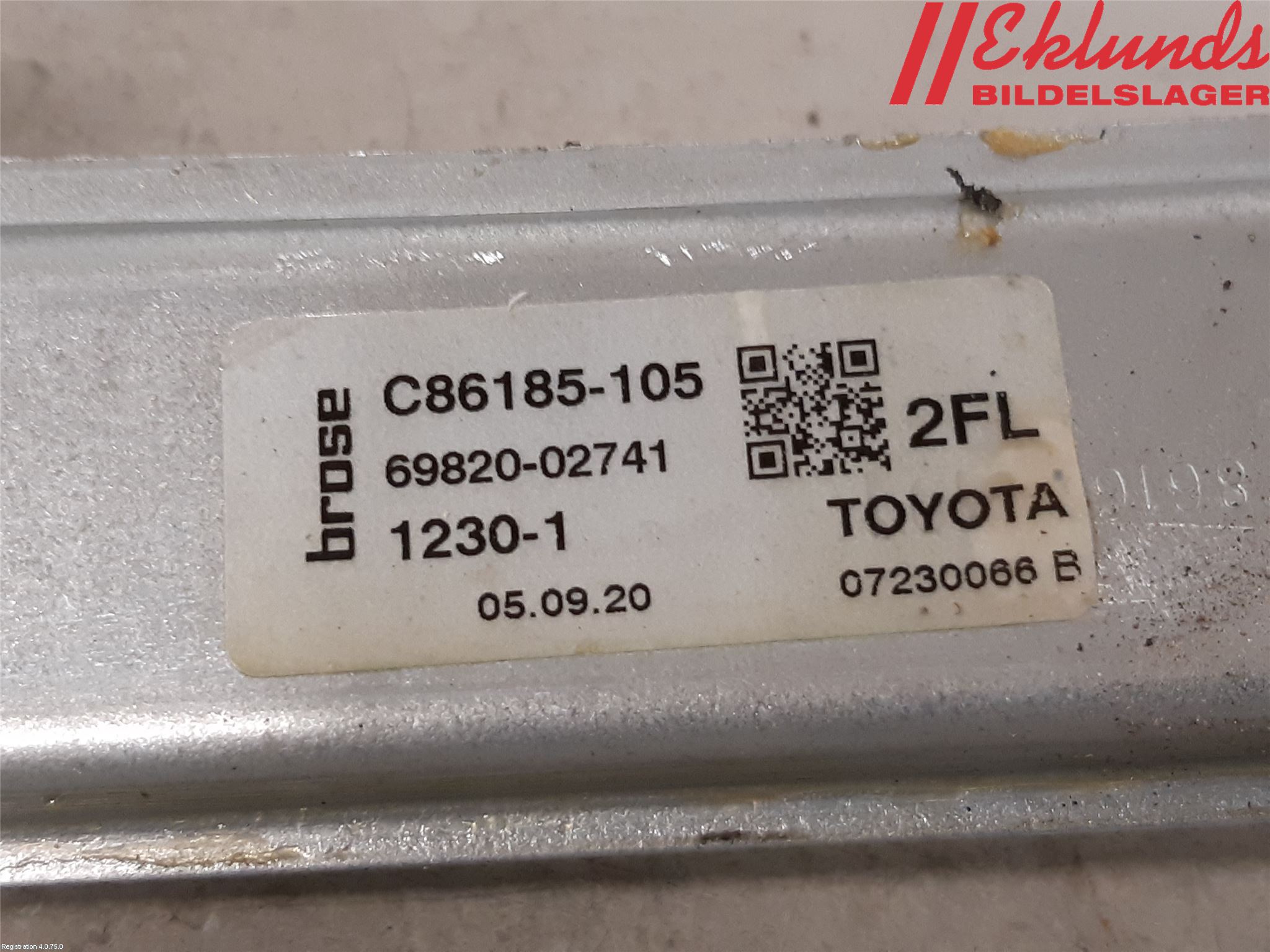 Toyota COROLLA 19- Fönsterhiss El Kompl