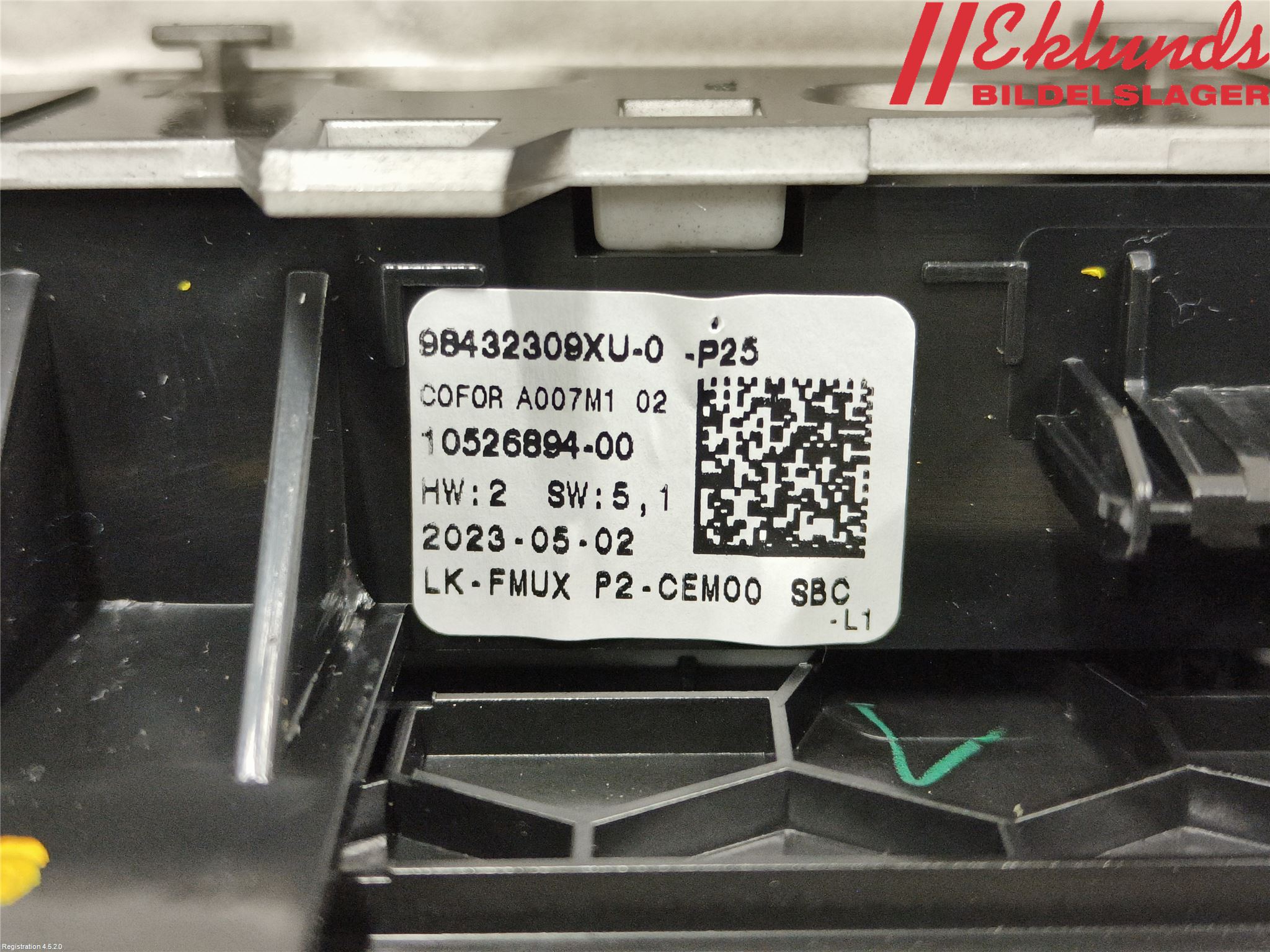 Peugeot 2008/E-2008 20- Strömställare Multifunktion