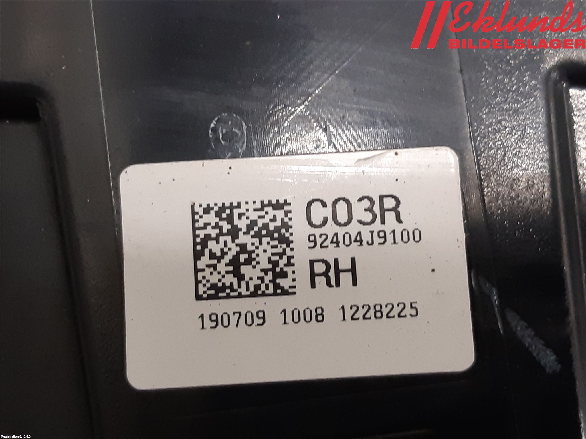 Hyundai KONA/ELECTRIC OS 18-23 Bakljus Lucka Hö