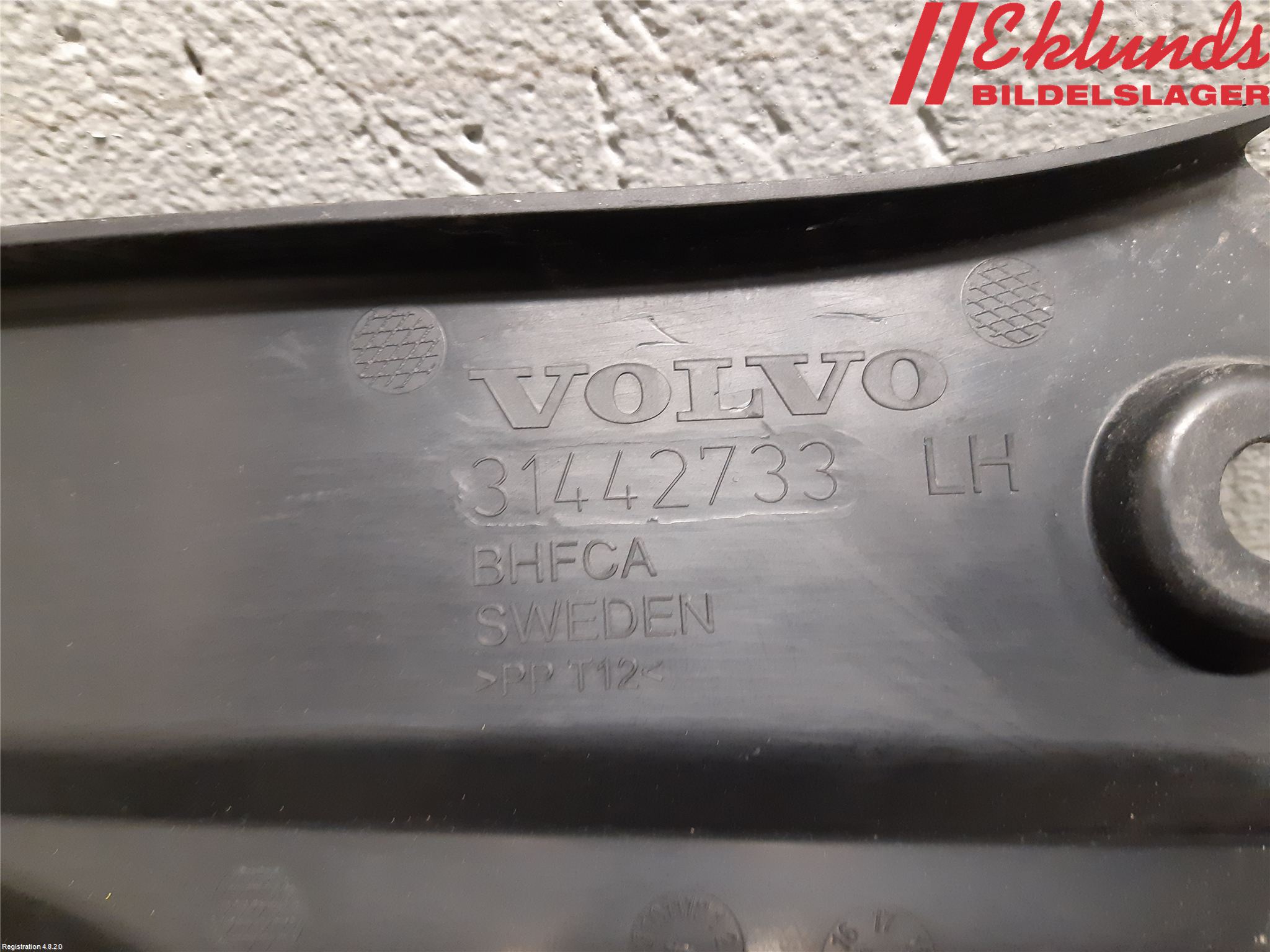 Volvo XC90/RECHARGE 16- Täckplast Front