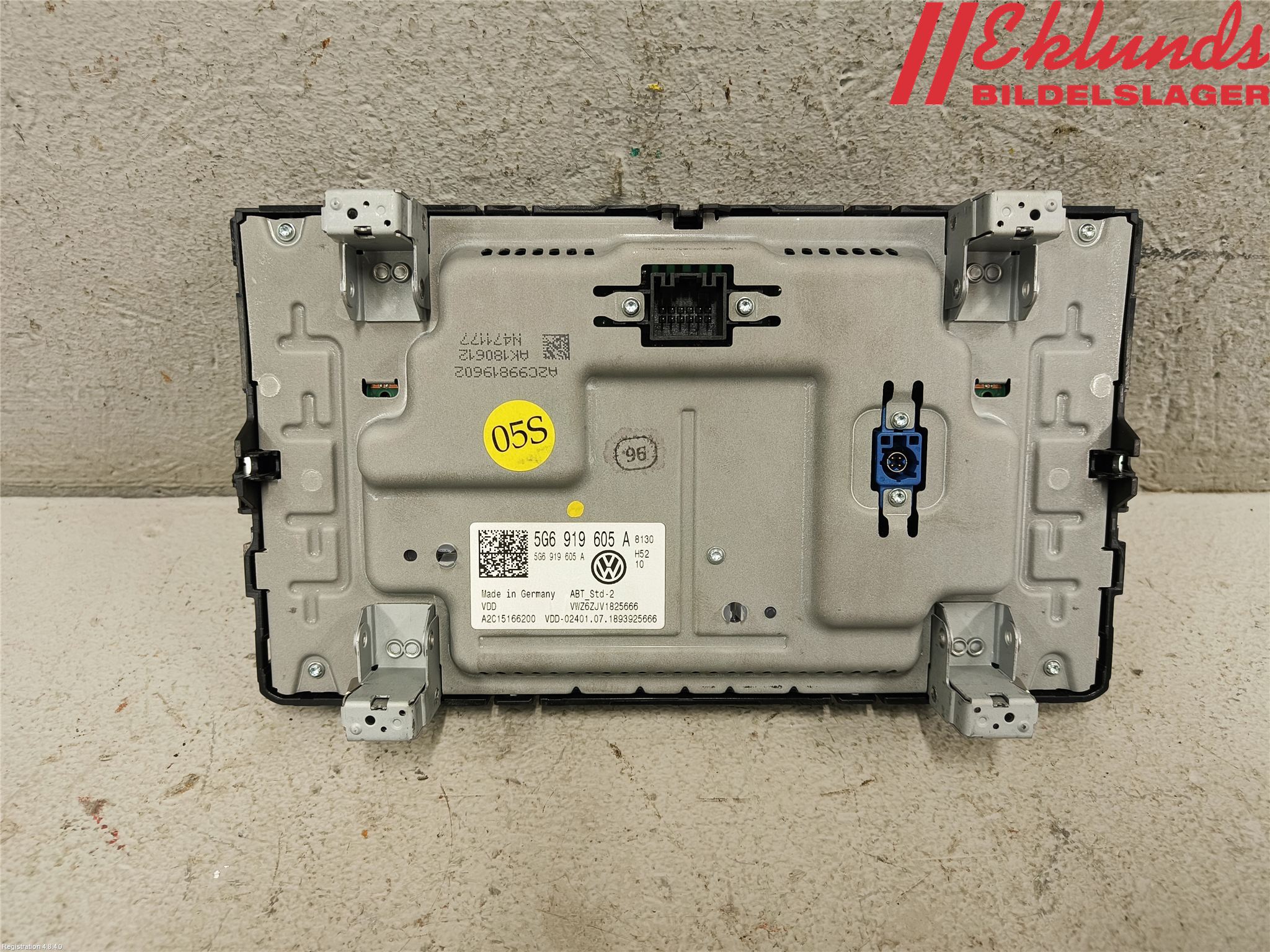 Volkswagen VW GOLF / E-GOLF VII 13-20 Multifunktionsdisplay