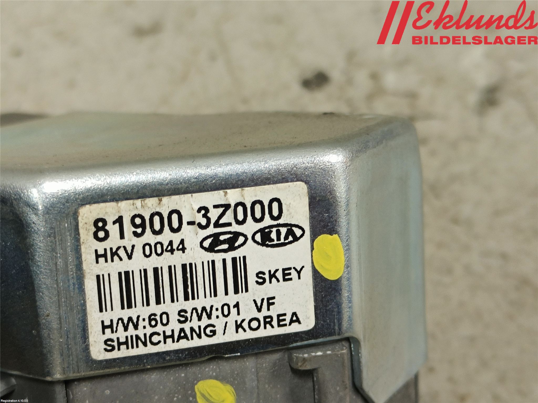 Hyundai i40 08-15 Rattlås-Tändlås Elektrisk