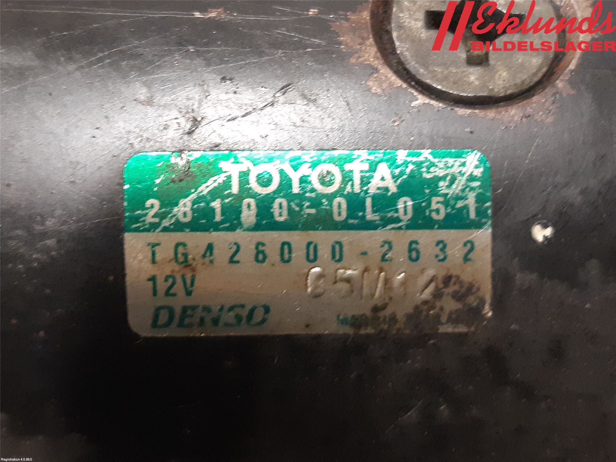 Toyota HILUX 05-16 Startmotor Diesel