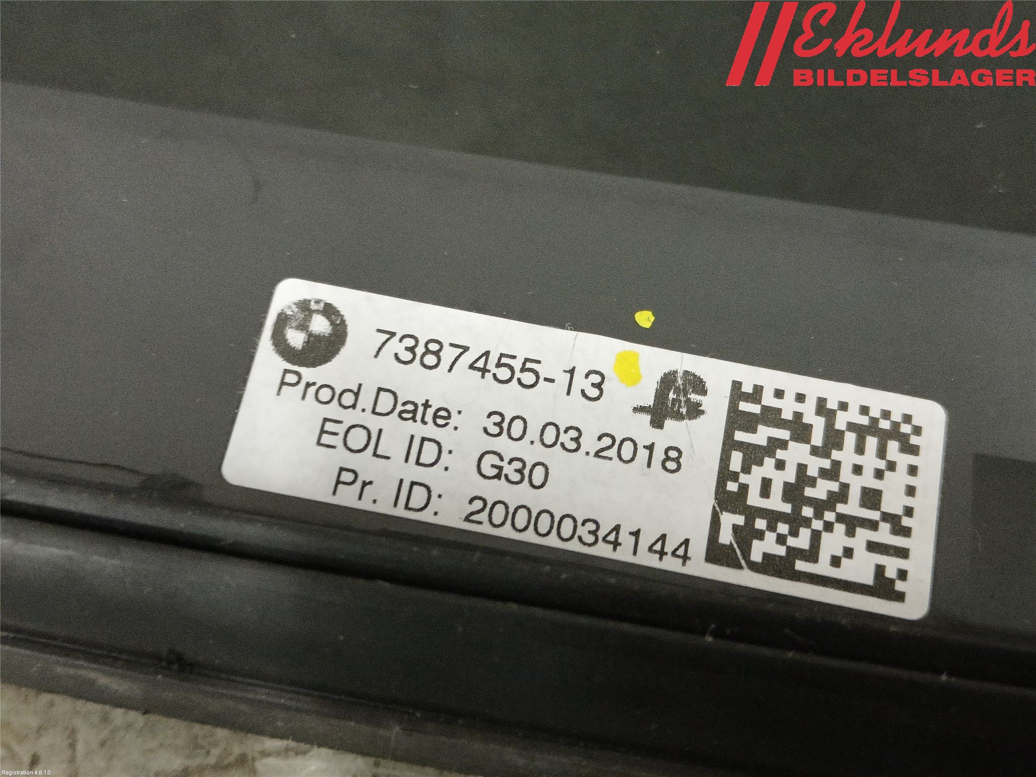 BMW 5 G30/G31/F90 17-23 Dörruta Bak Lilla Vä