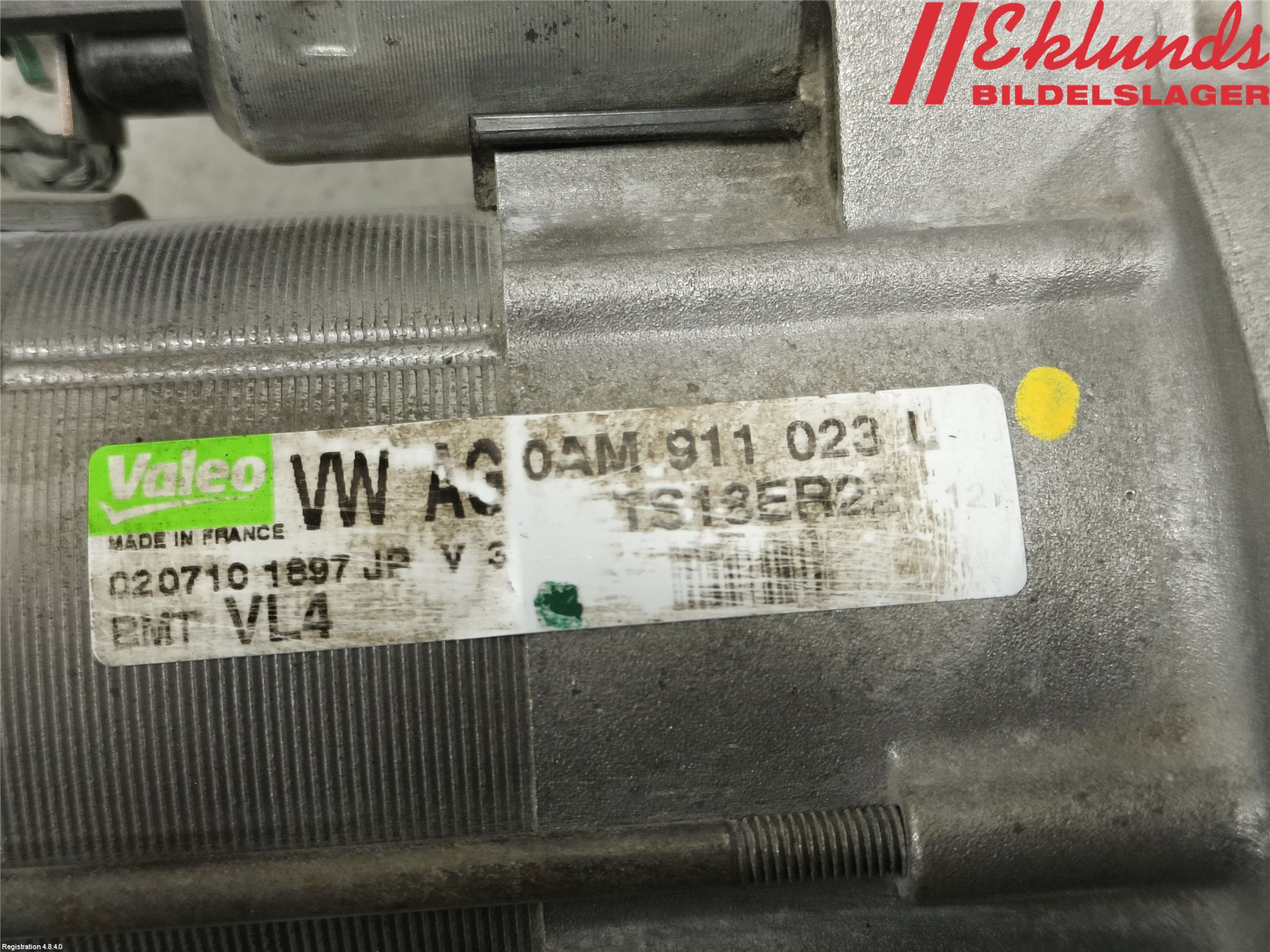 Volkswagen VW POLO 10-17 Startmotor Diesel