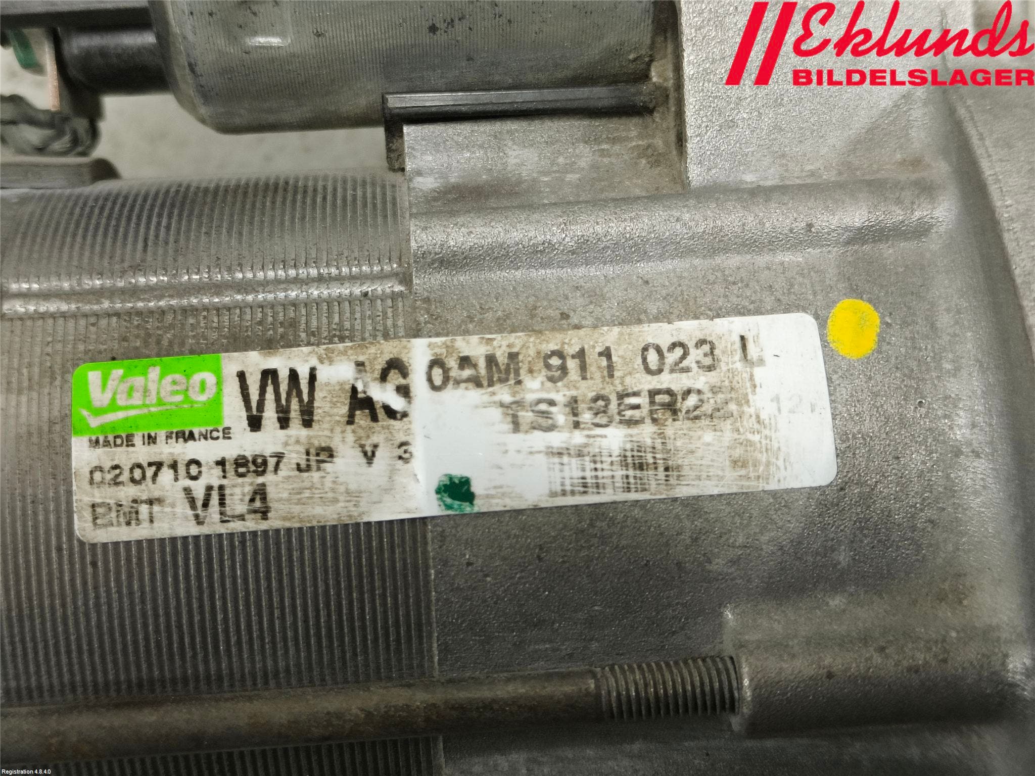 Volkswagen VW POLO 10-17 Startmotor Diesel