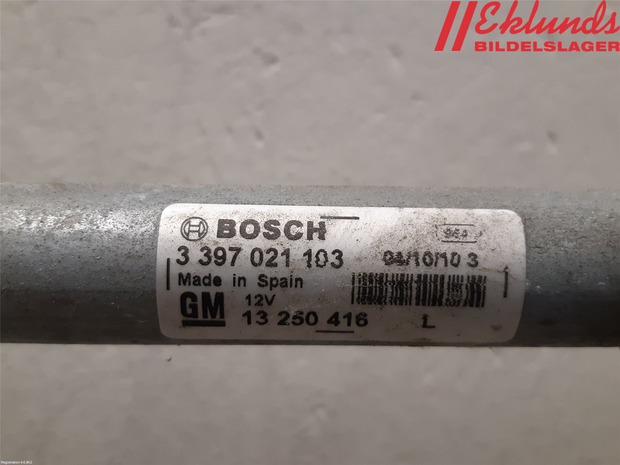 Opel MERIVA B 10-17 Torkarmotor Vindruta