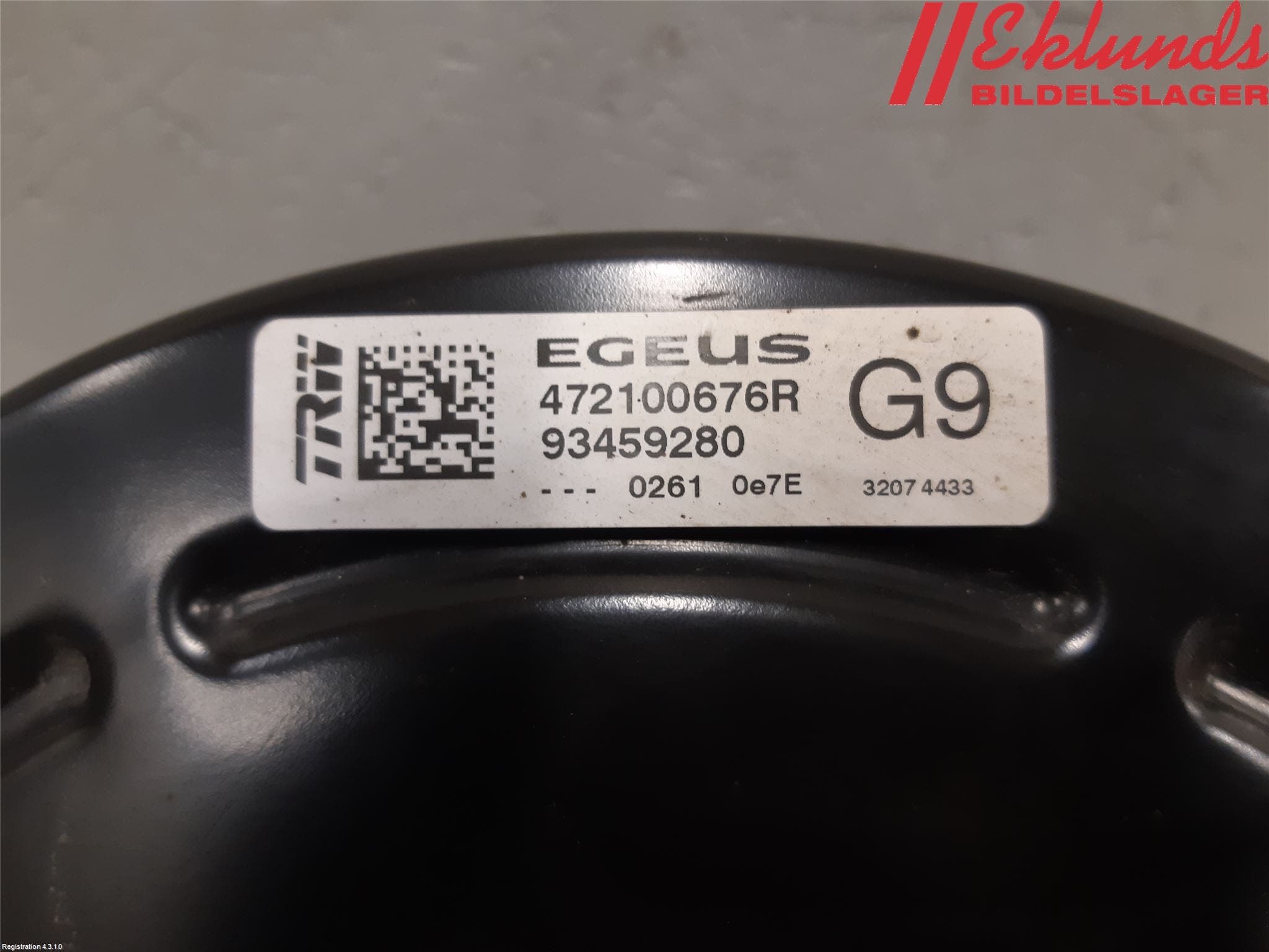 Opel VIVARO 15-19 Bromsservo