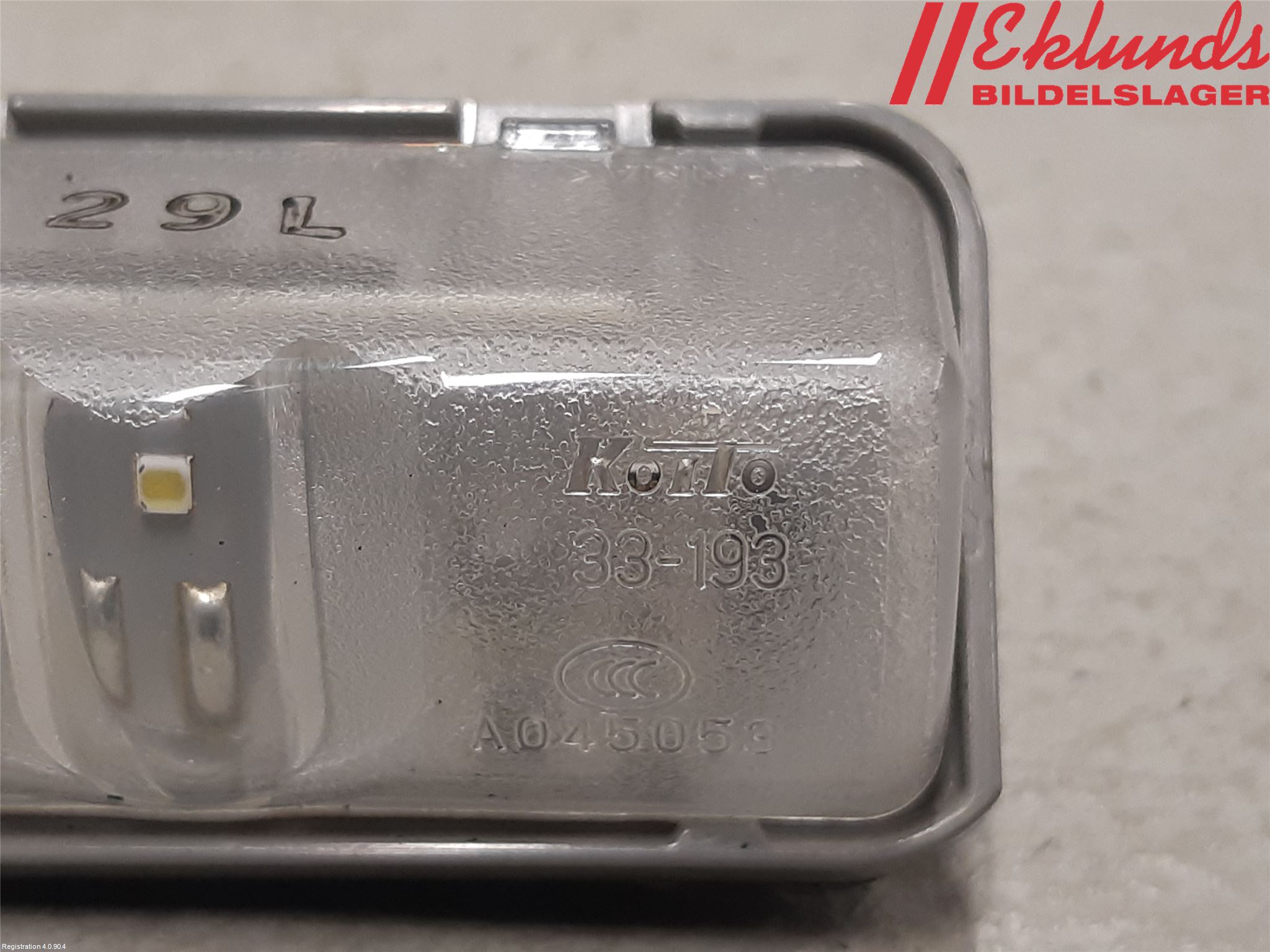 Toyota RAV4 19- Skylt Belysning