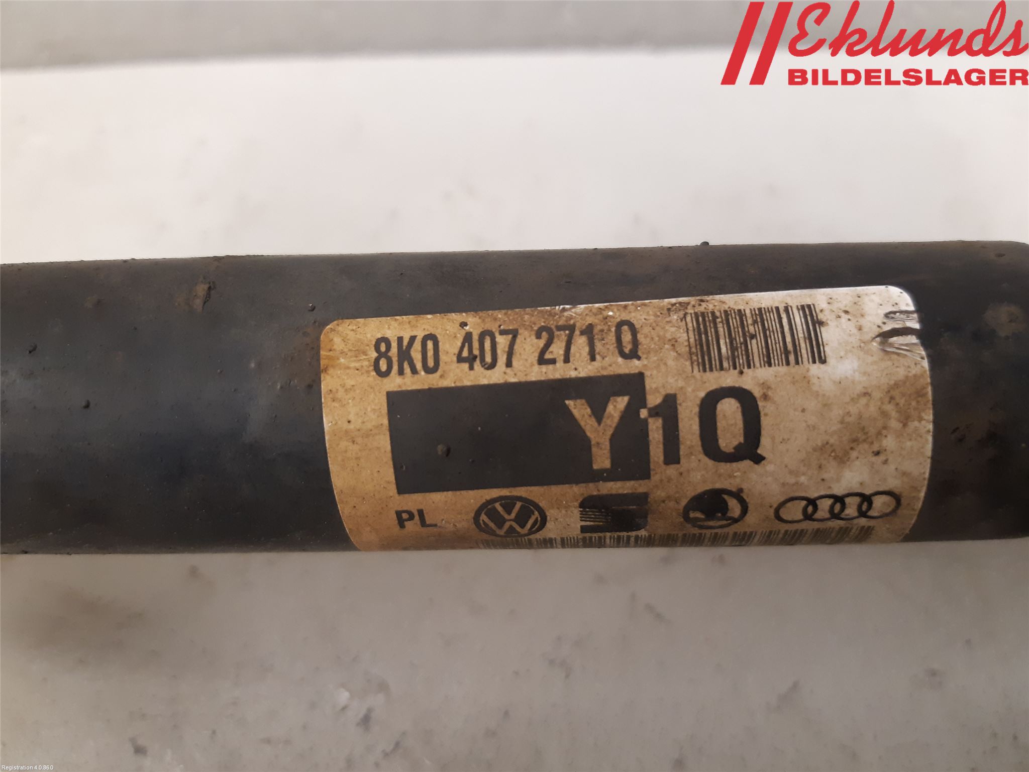 Audi A4/S4 08-11 Drivaxel Fram Vänster