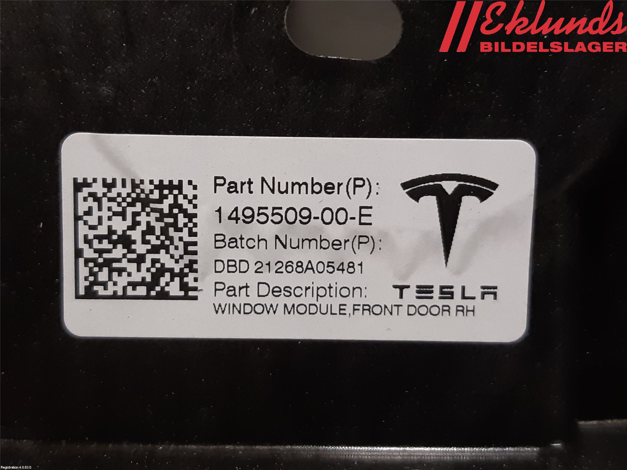 Tesla MODEL Y 21- Fönsterhiss El Kompl