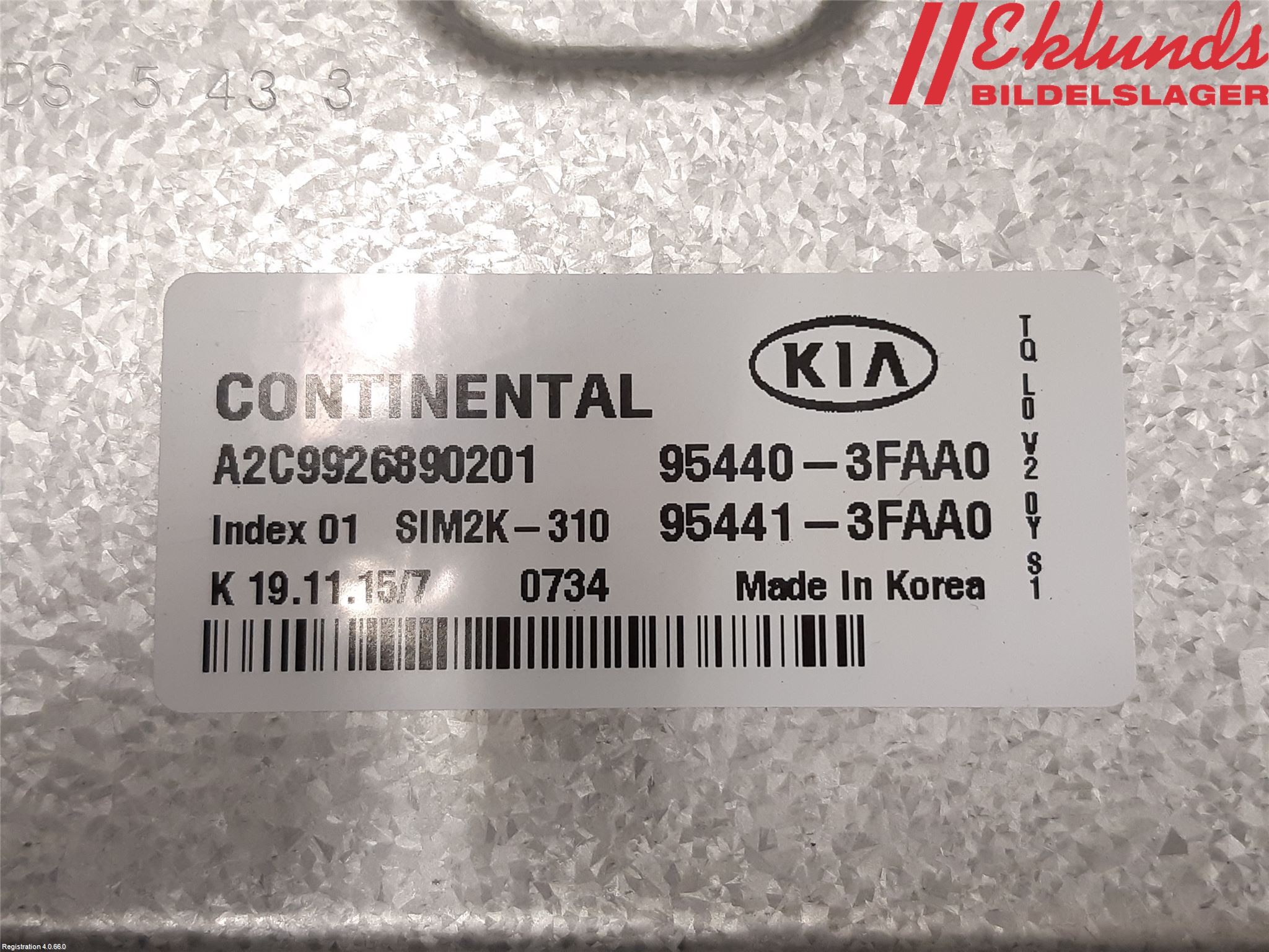 Kia SPORTAGE (QL) 16-21 Styrenhet Övrigt