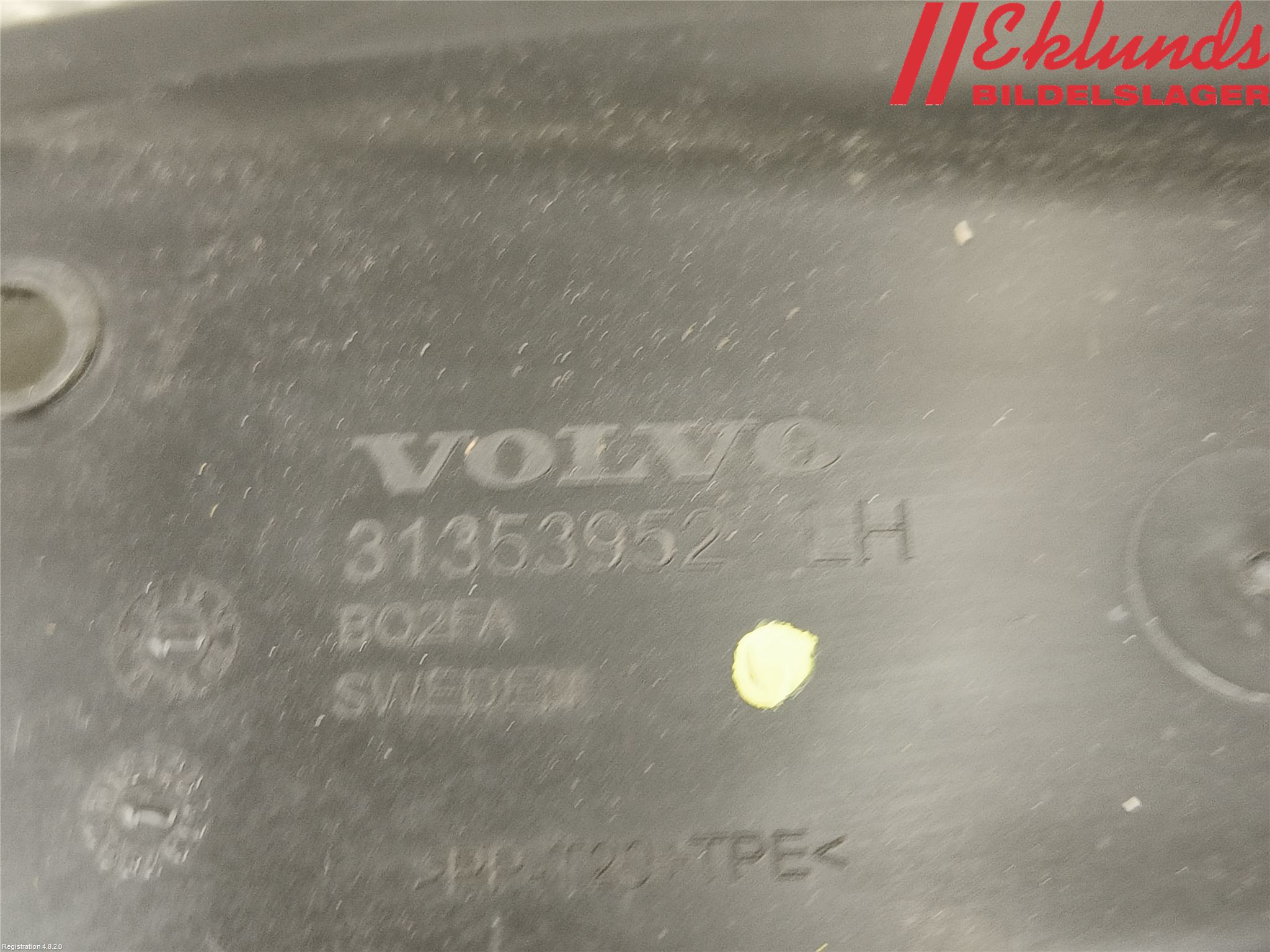 Volvo XC90/RECHARGE 16- Deflektor Plåt-Plast Kylning