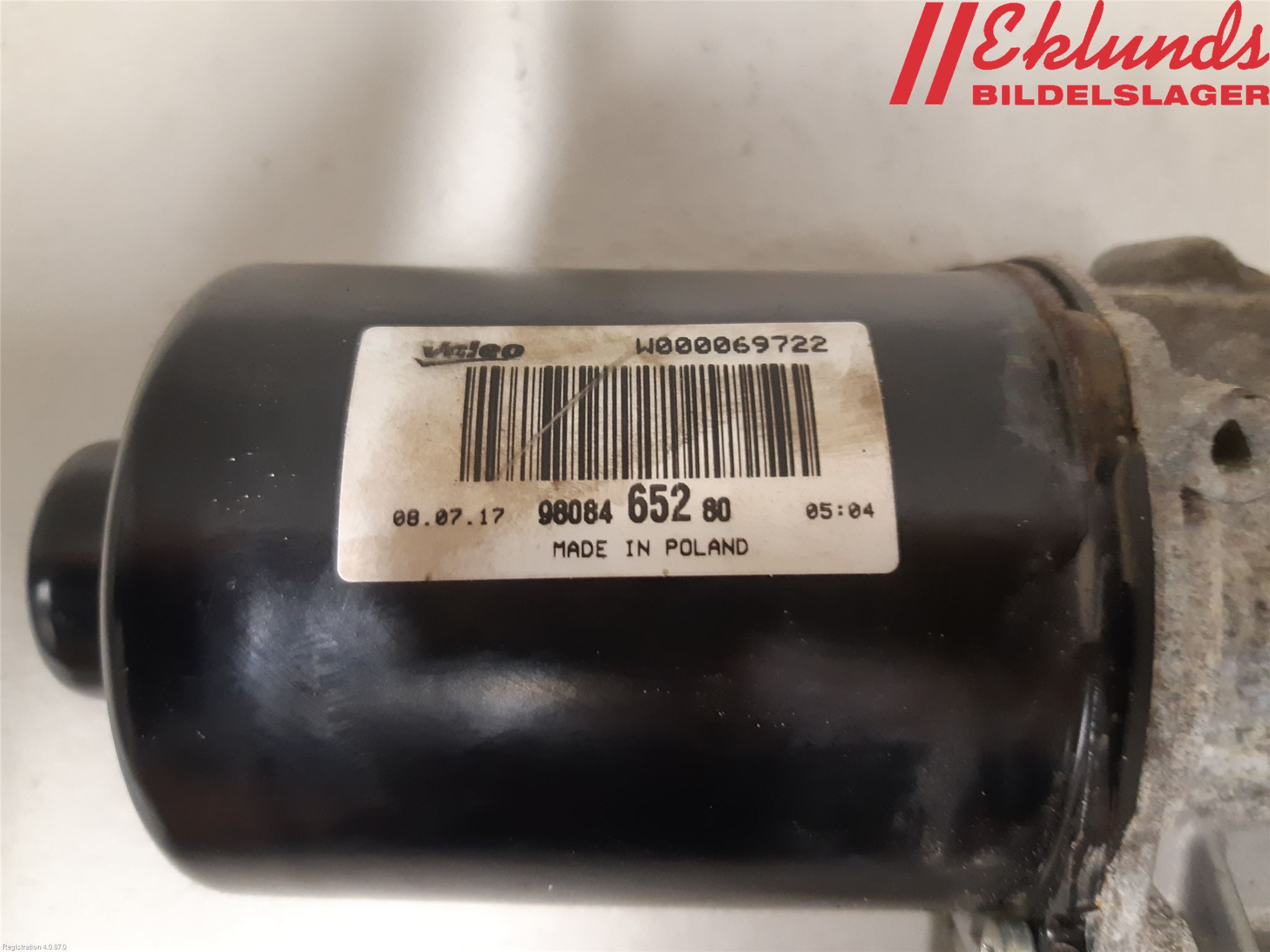 Toyota PROACE II 16- Torkarmotor Vindruta