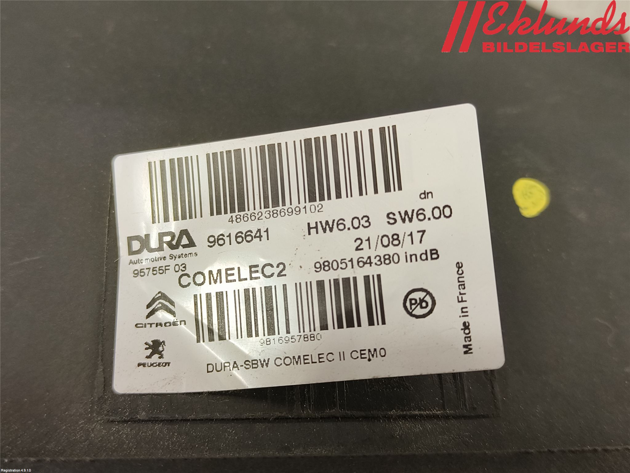 Citroen JUMPY/E-JUMPY 16- Styrenhet Växellåda