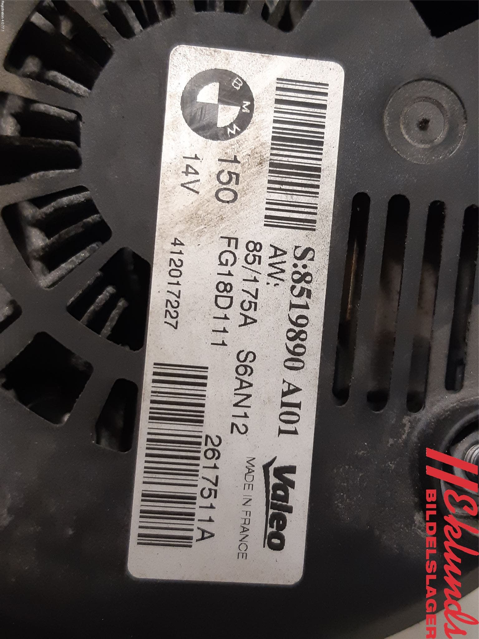 BMW 1 F20/F21 11-19 Generator