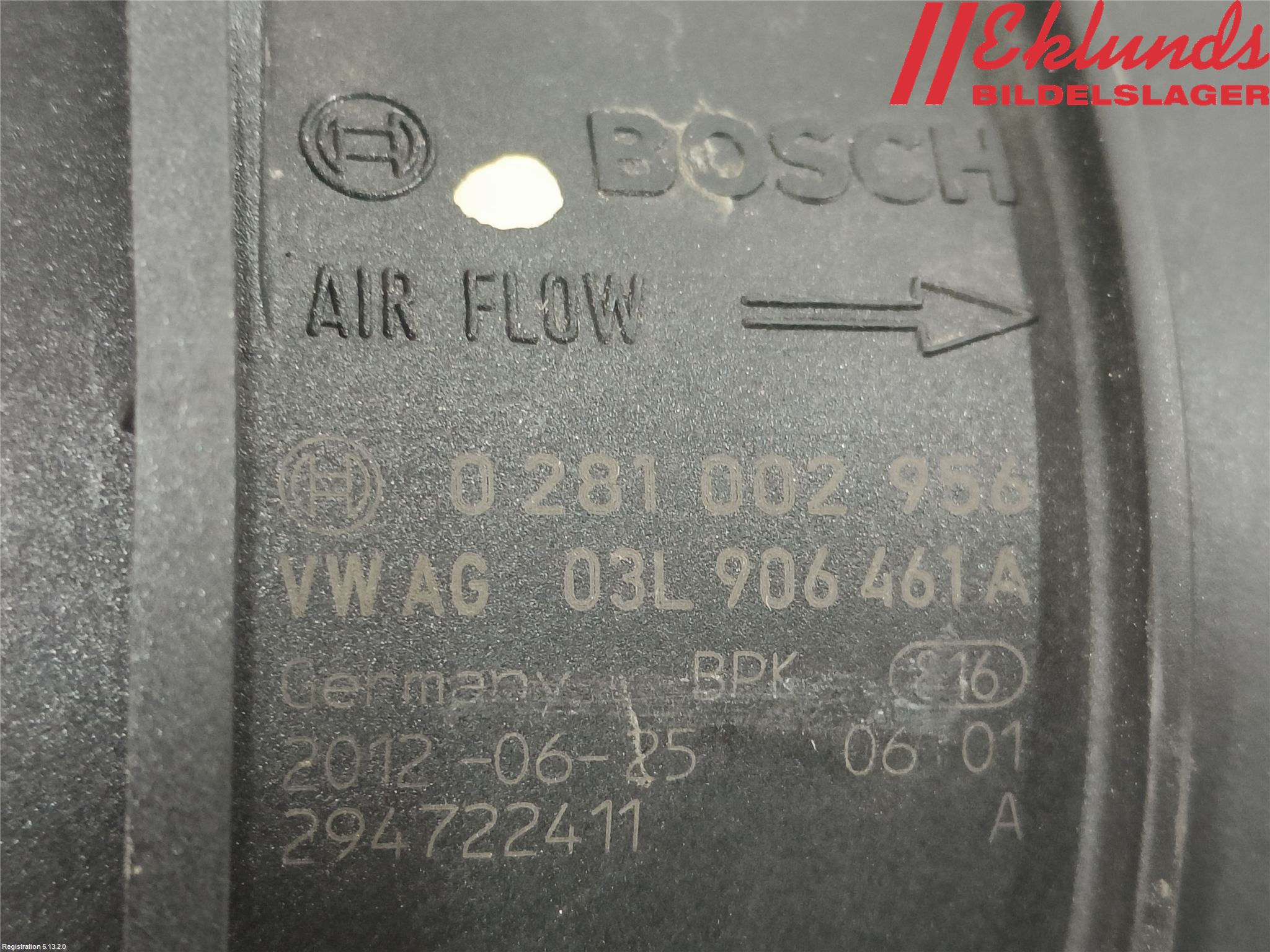 Audi A3/S3 05-13 Injluftmassamätare