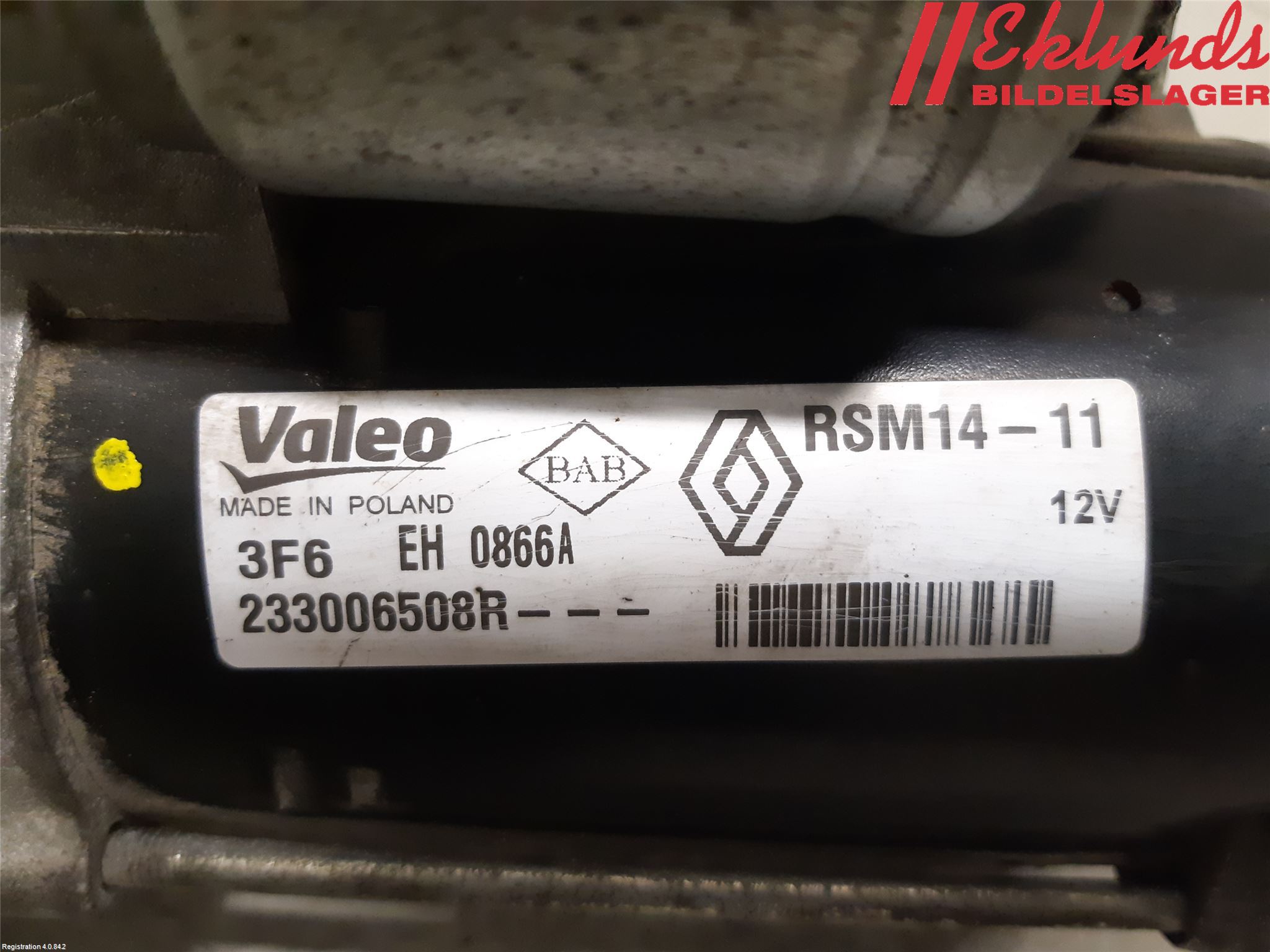 Renault CLIO IV 12-16 Startmotor Diesel