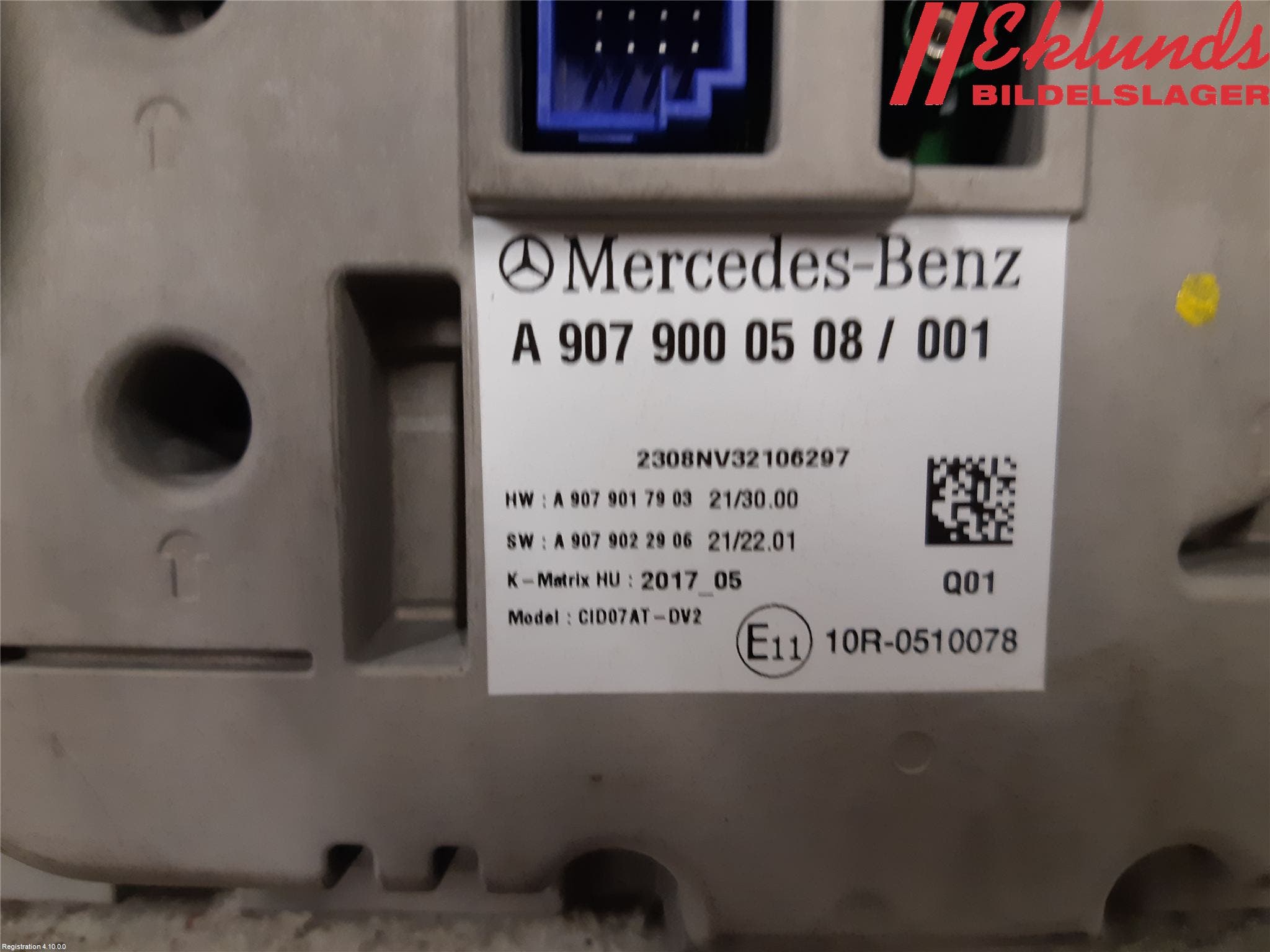 Mercedes-Benz MB SPRINTER (W907/W910) 19- Multifunktionsdisplay