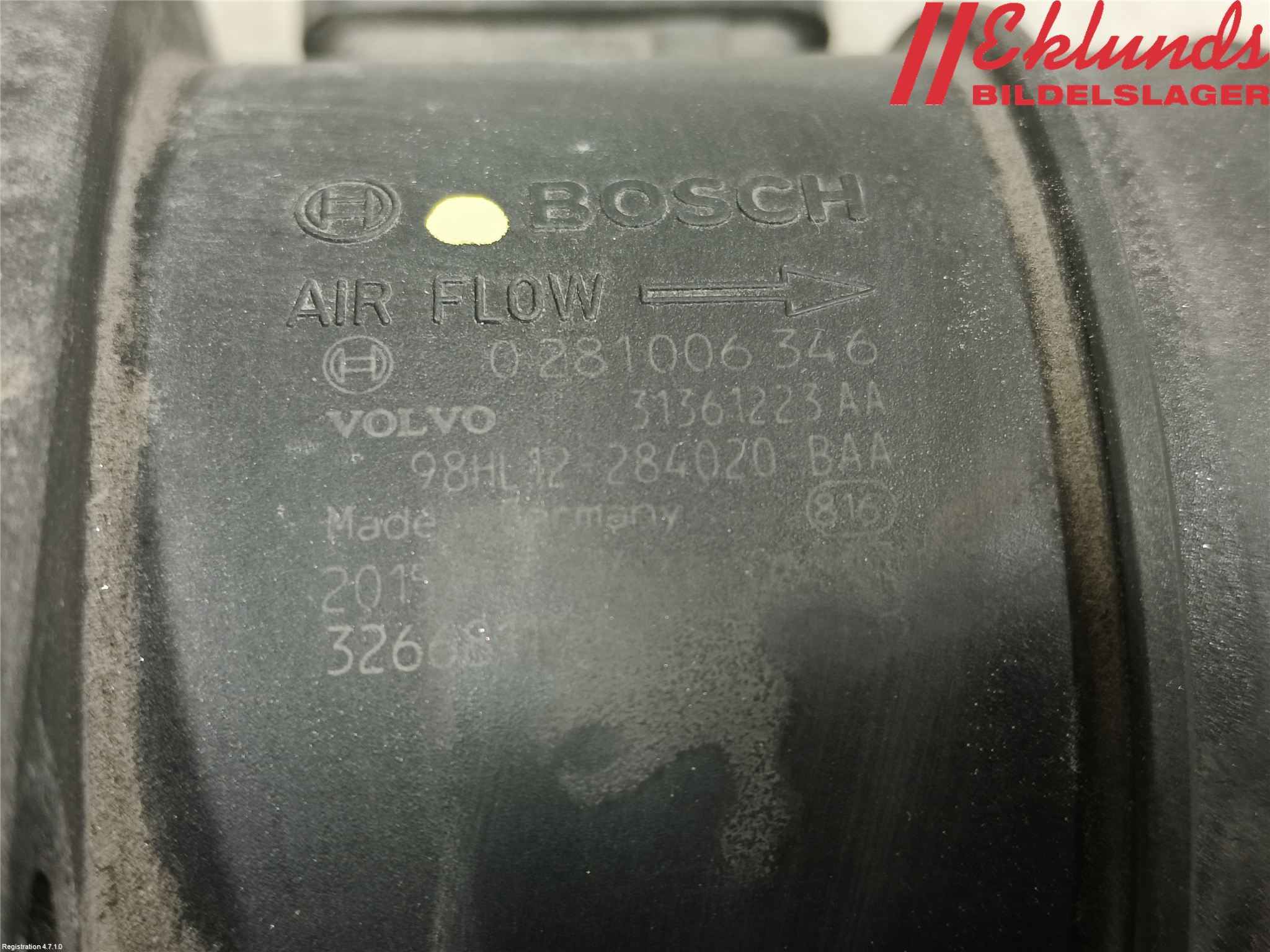 Volvo V60 14-18 Injluftmängdmätare