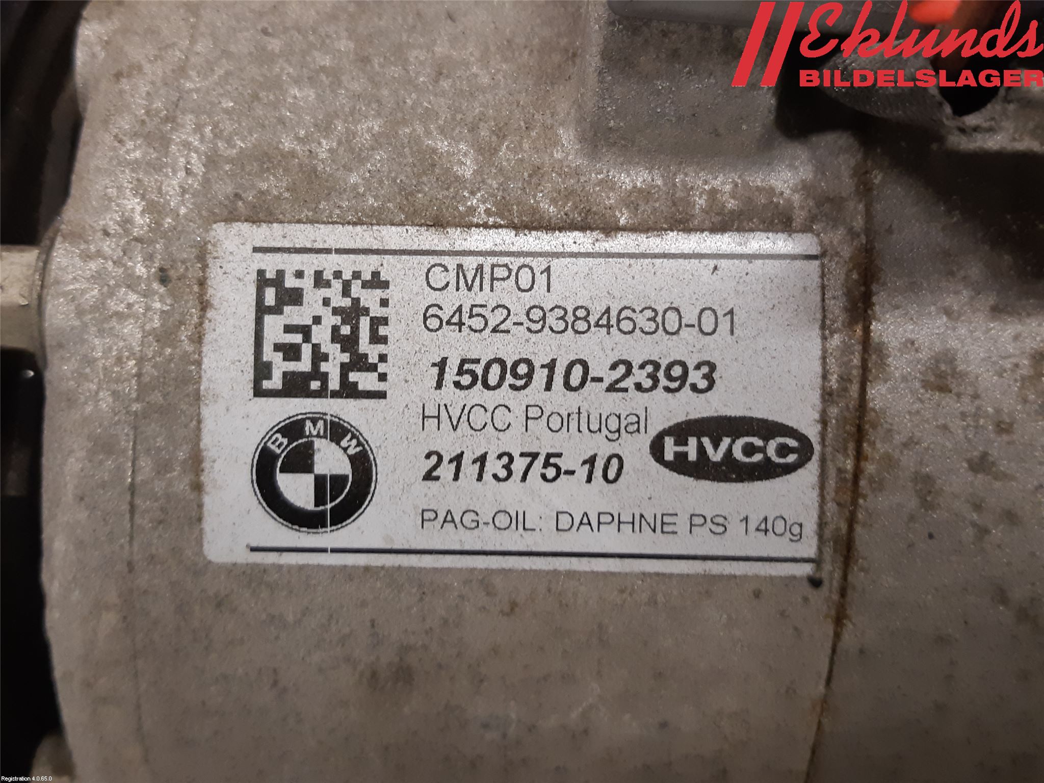 BMW 5 F10/F11/F18 09-17 Ac Kompressor