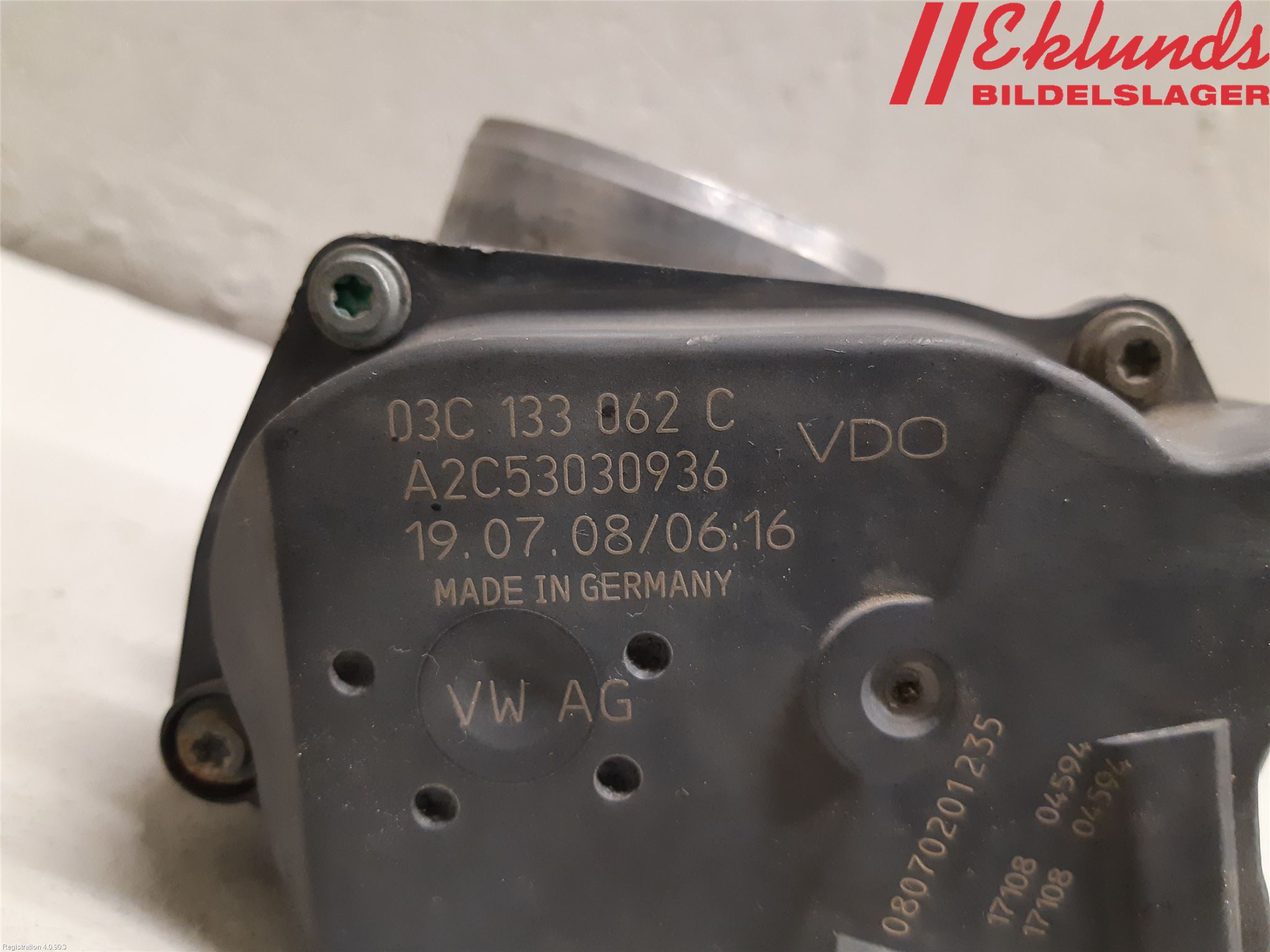 Volkswagen VW CADDY      04-10 Injspjällhus
