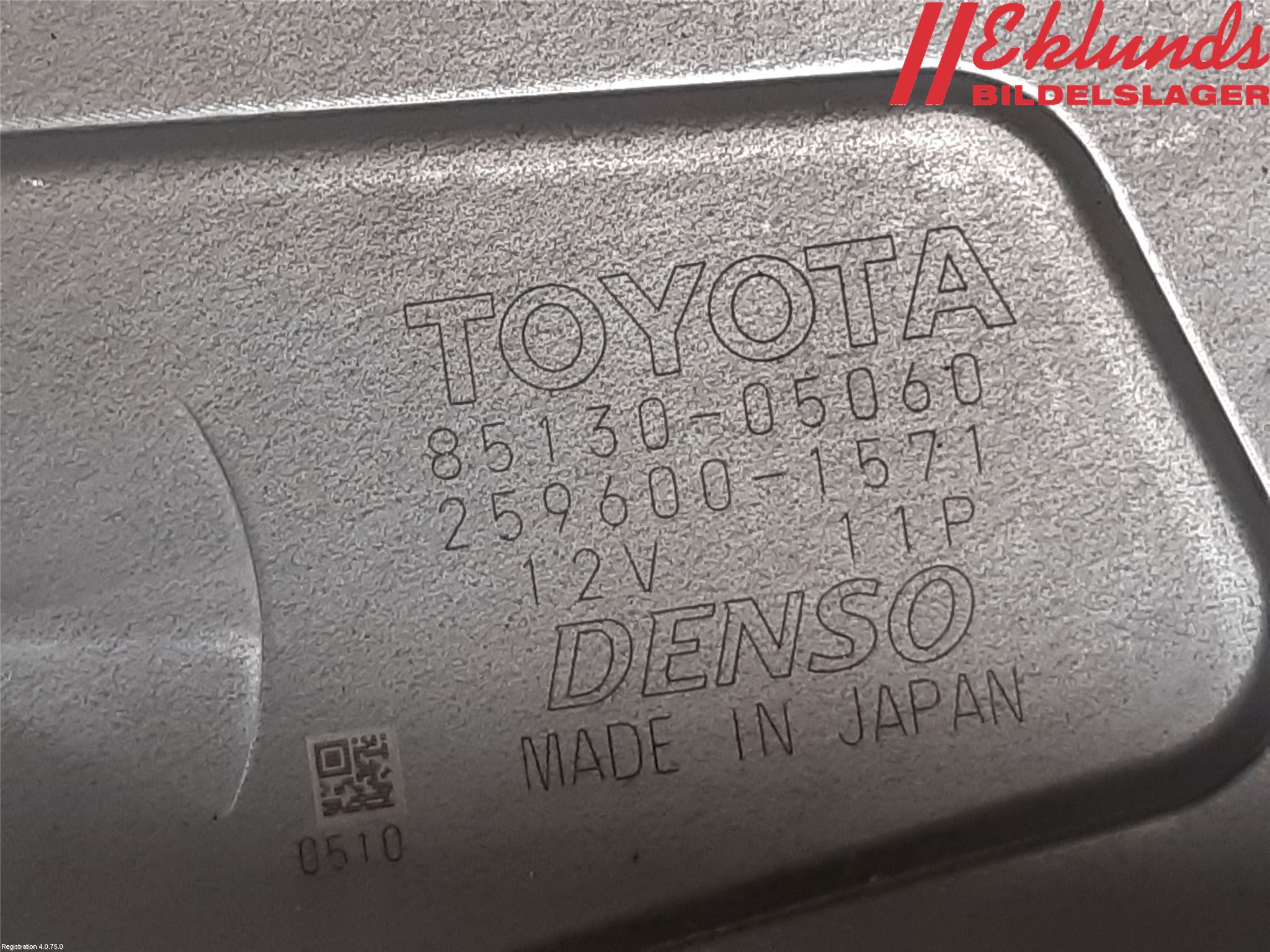 Toyota AVENSIS 09-15 Torkarmotor Baklucka